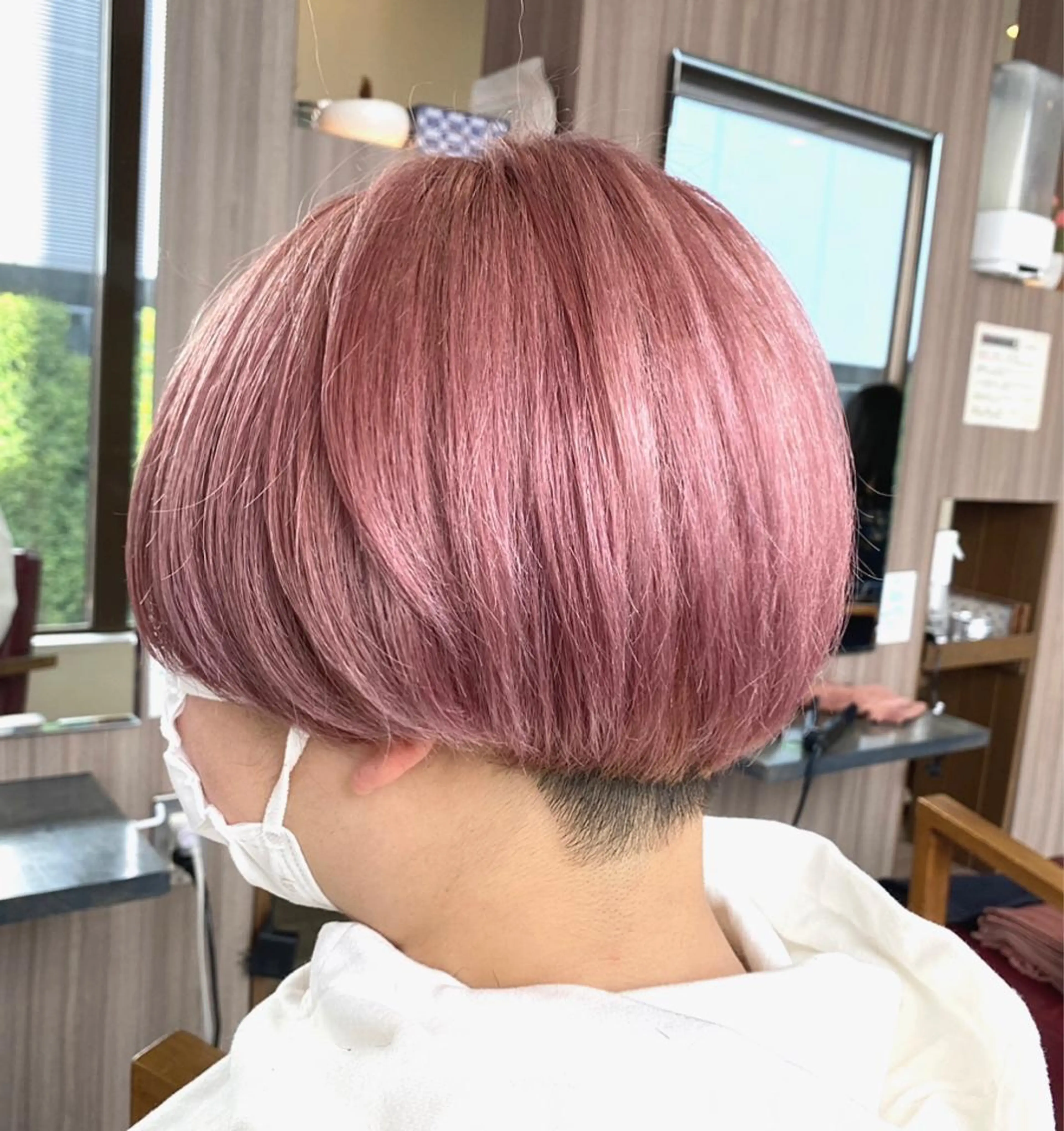 カラー ピンクカラー MUK ムクのヘアスタイル