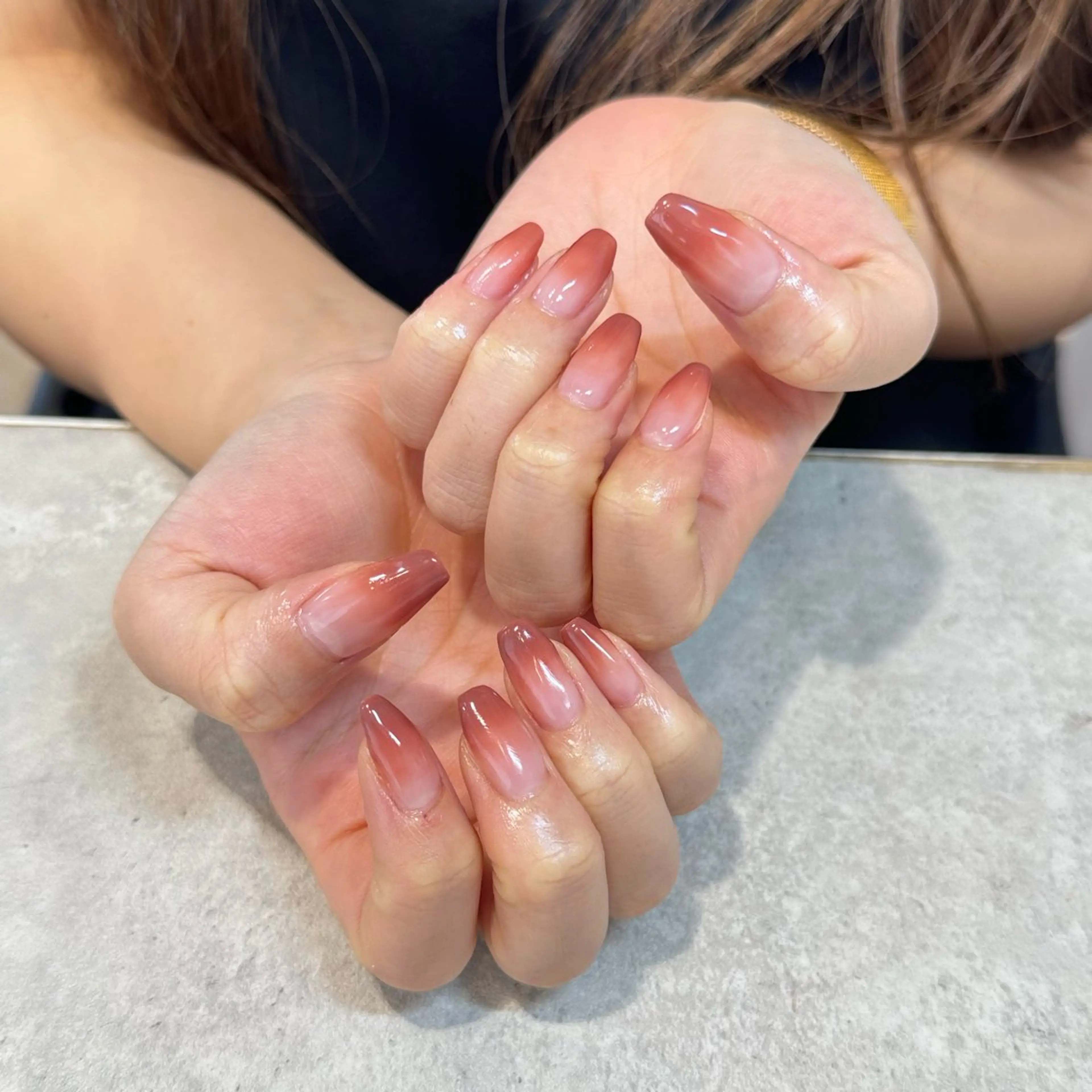 ネイル グラデーション ひらい さなのネイルデザイン