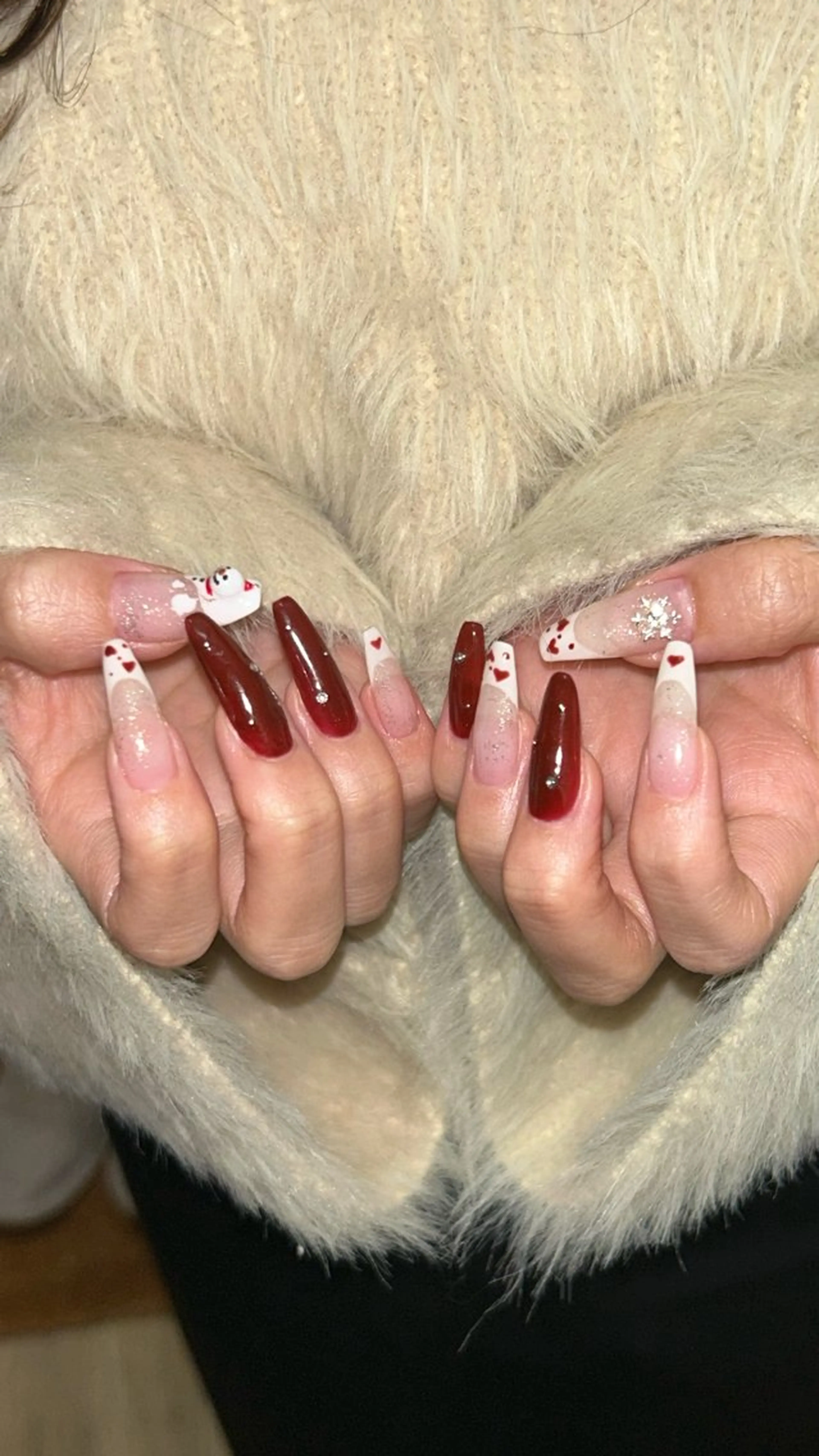 ネイル 冬ネイル nico + 鷲野のネイルデザイン