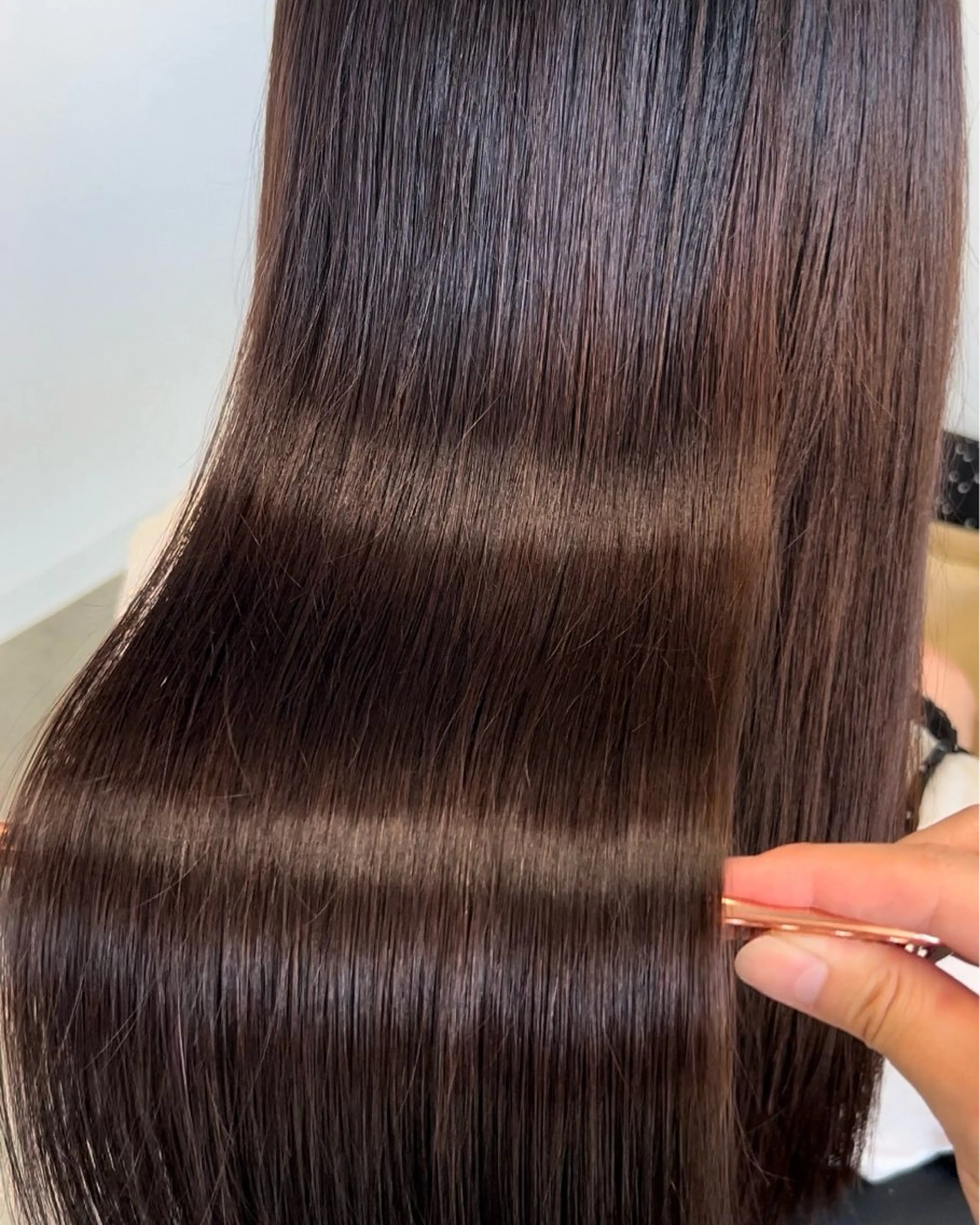 セミロング カット 縮毛矯正 トリートメント ミウラ コトミ🩵のヘアスタイル