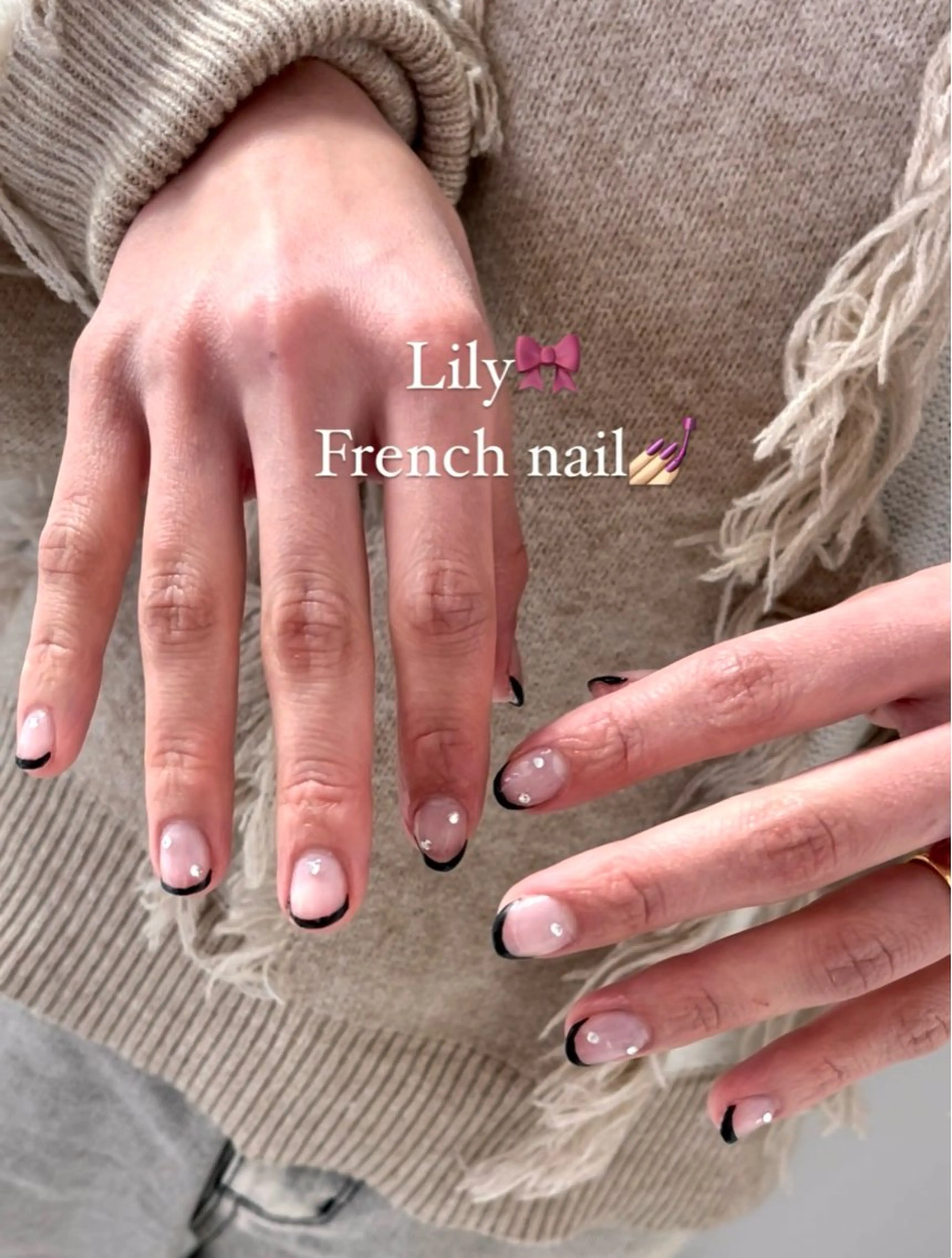 ネイル フレンチネイル Lily所属・坪山 美優のネイルデザイン