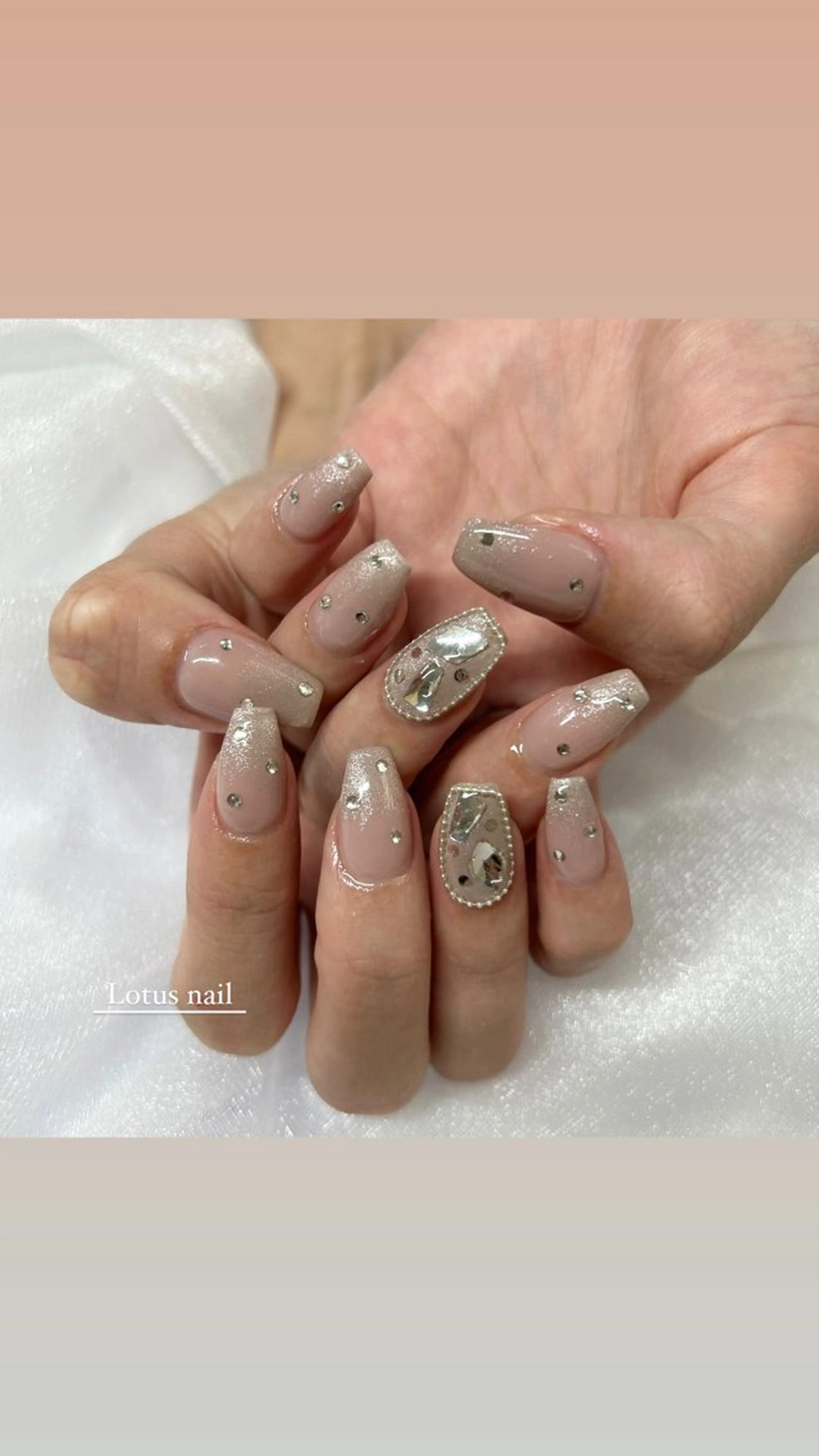 ジェルネイル(オフ込み)2hハンドアートフリーコース¥7500の写真