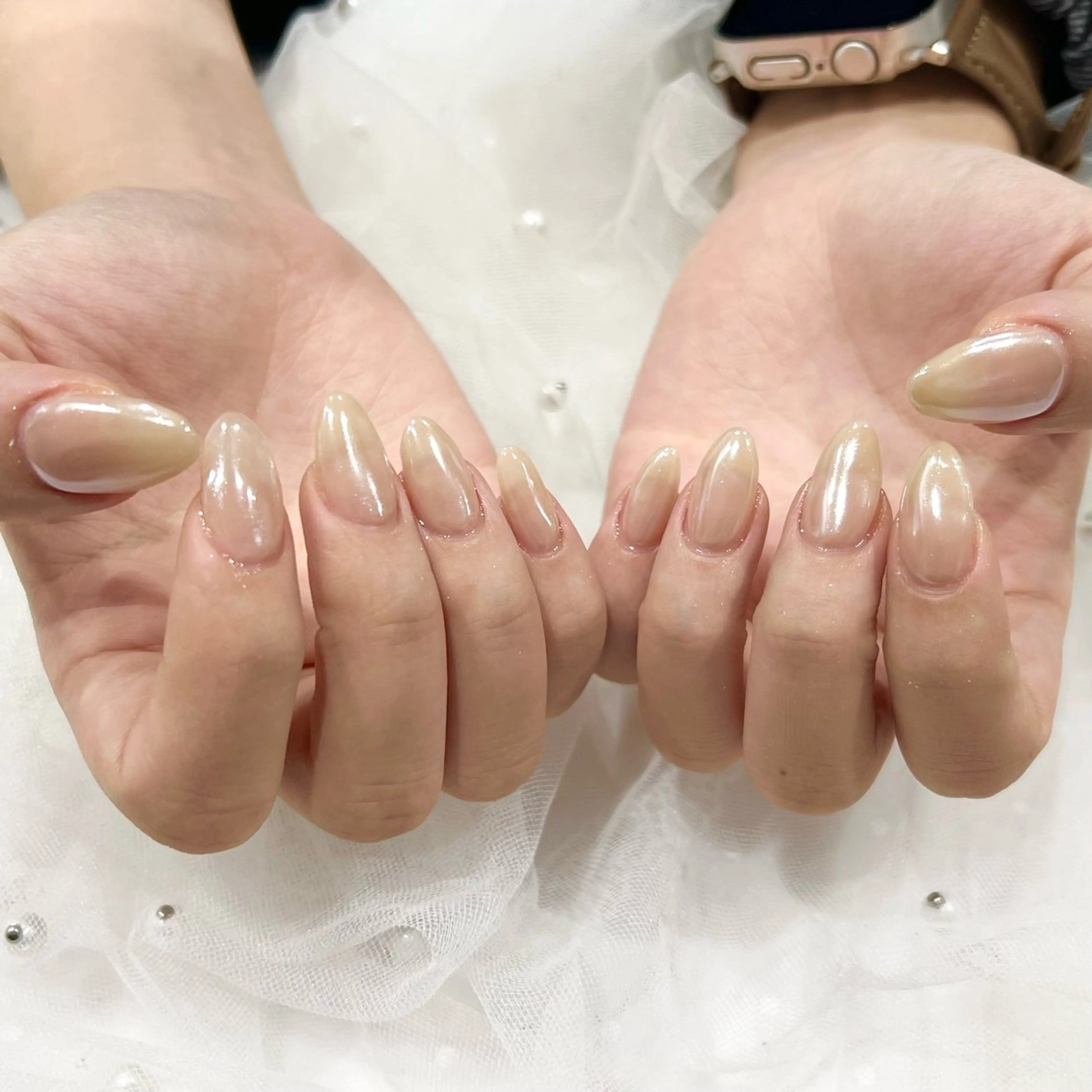 ネイル オーロラネイル 🧡Shine船橋 鳴海🧡のネイルデザイン