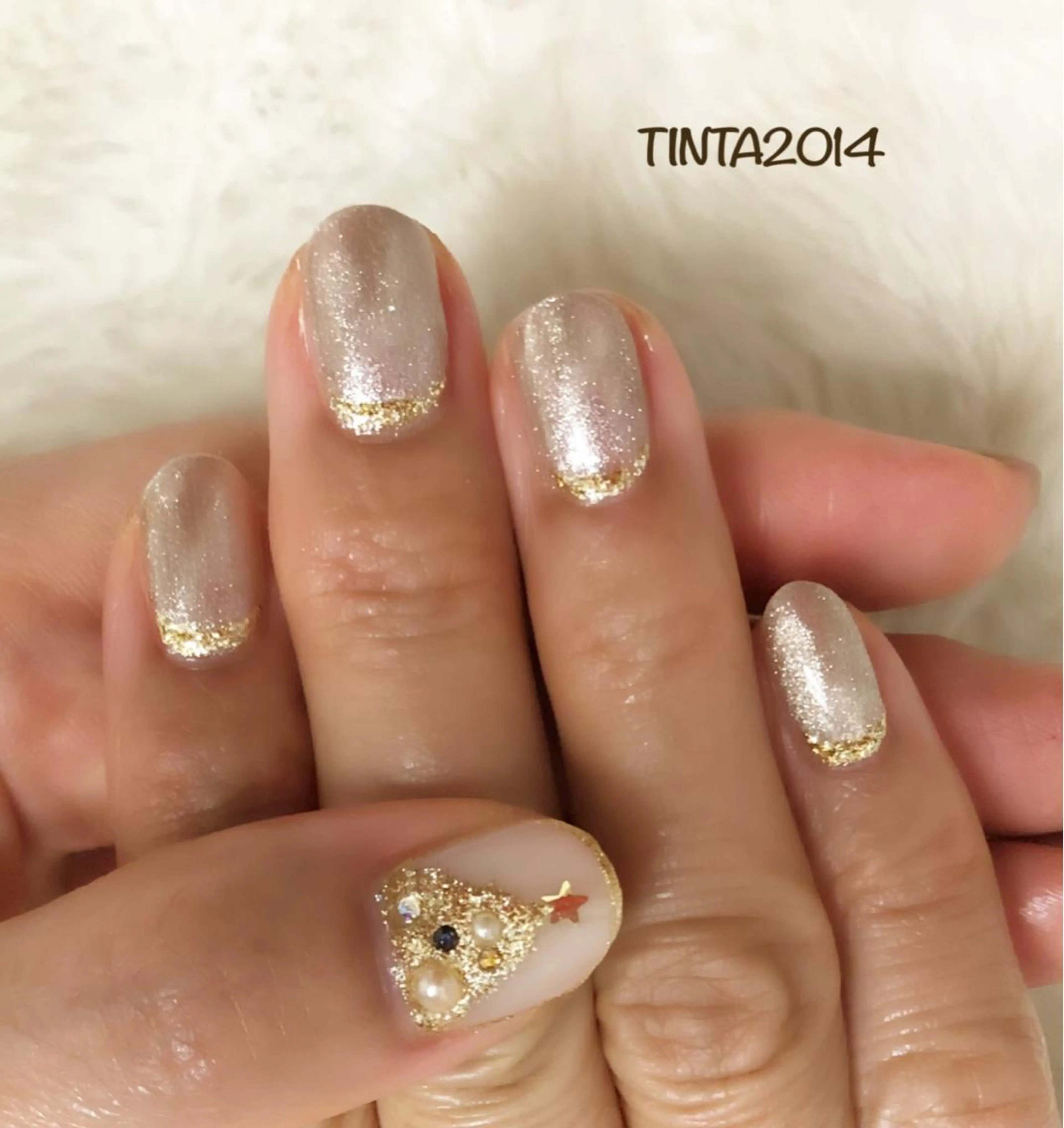 ネイル 冬ネイル クリスマス ネイルサロン ティンタ所属・馬場 典子のネイルデザイン