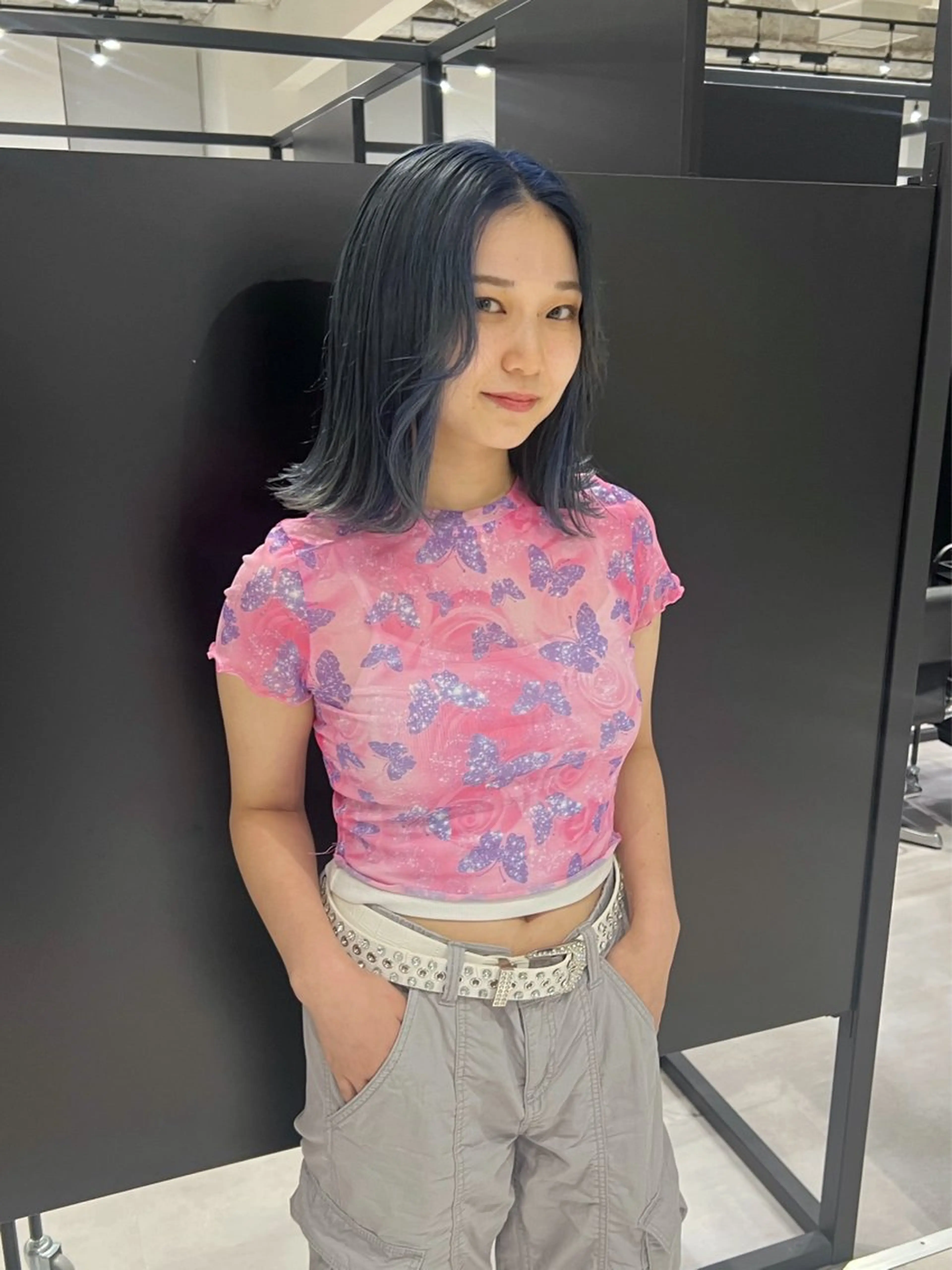 ミディアム カラー ヘアカラー トリートメント kimika🥑 メンズ/髪質改善のヘアスタイル