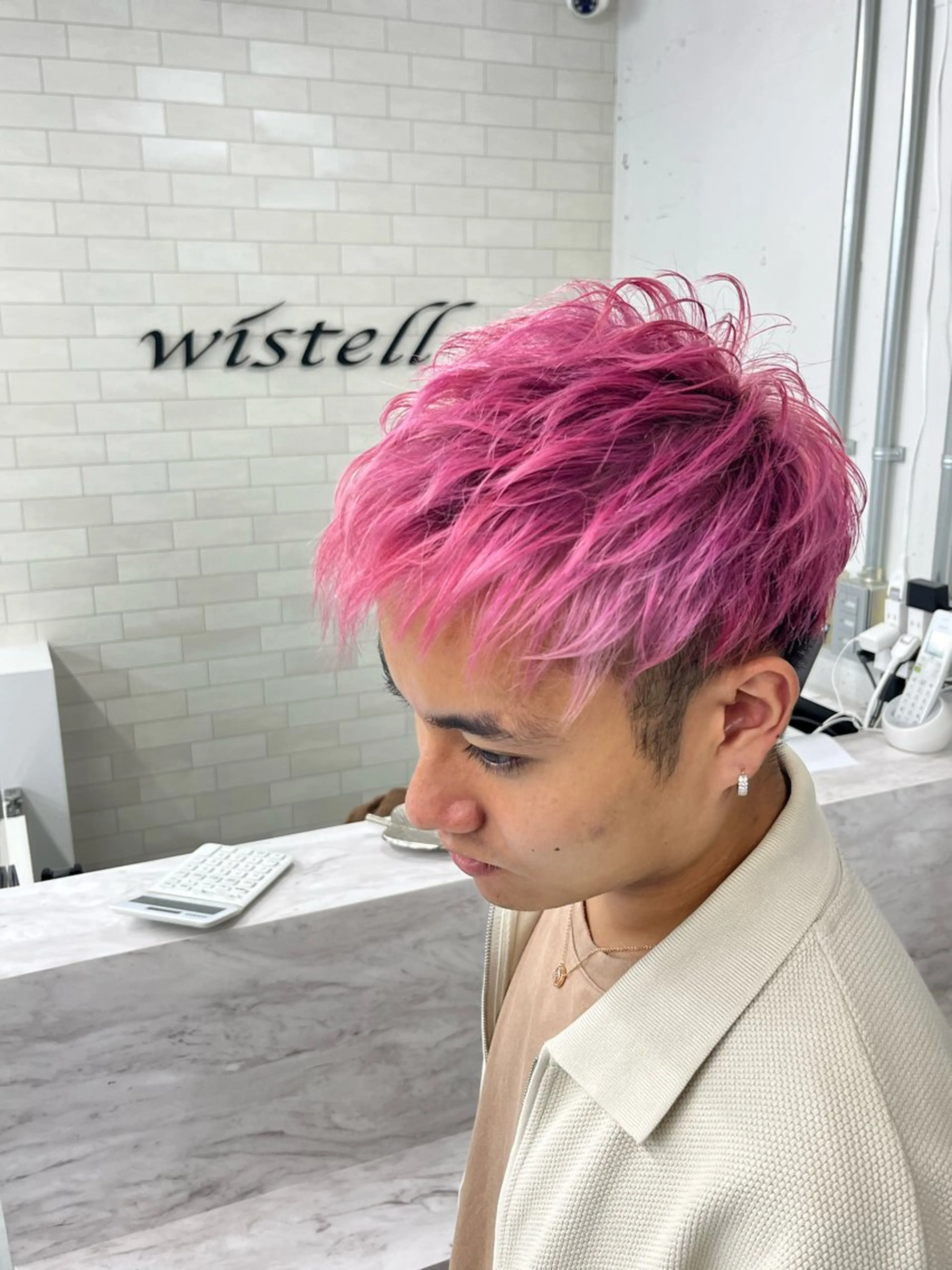 メンズ ヘアカラー wistell渋谷所属・🌠ルイ🌠 エクステモデル募集中のヘアスタイル