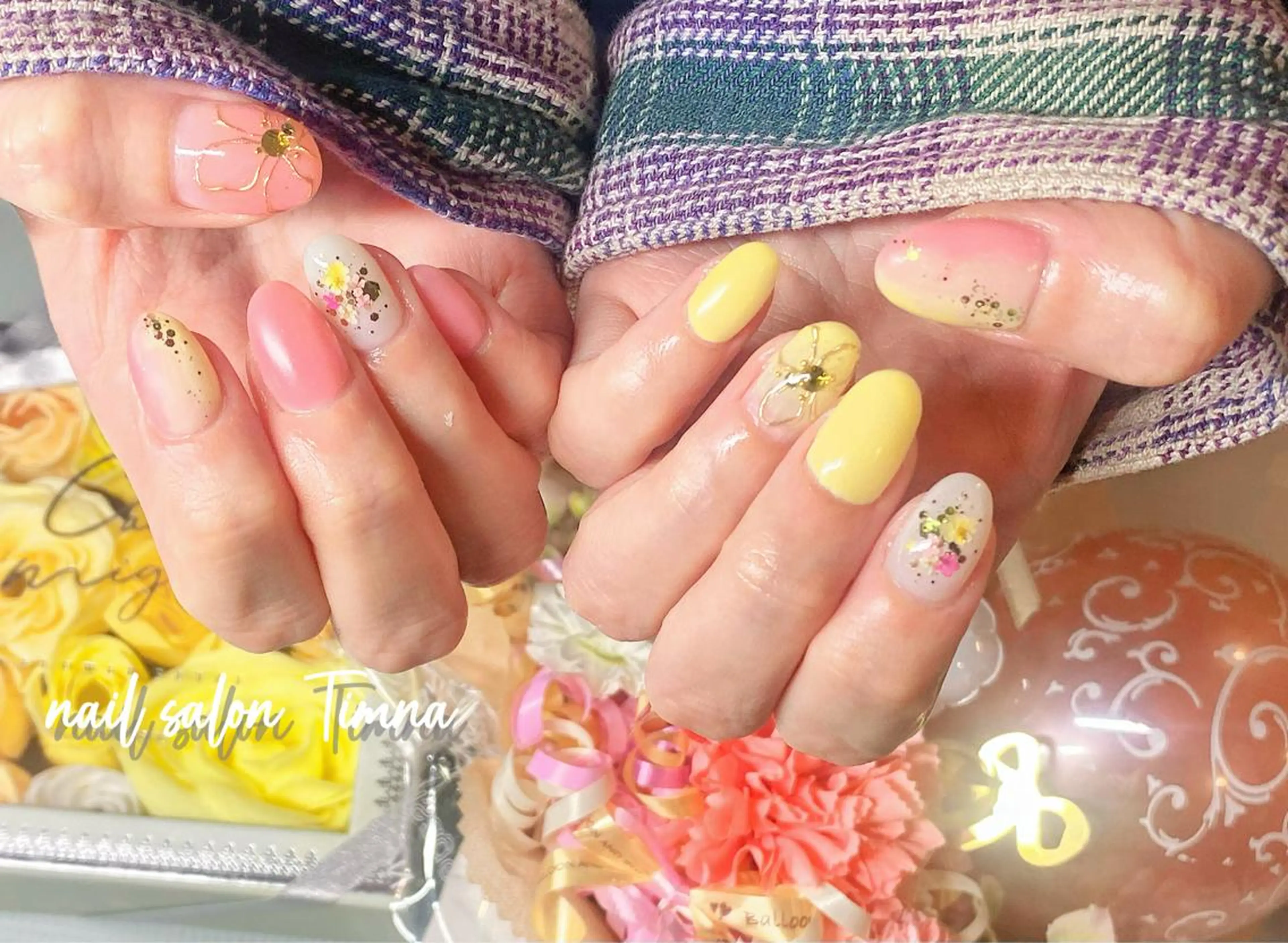 ミディアム ハンドネイル NAILSALON 🍔Timna🍟のネイルデザイン