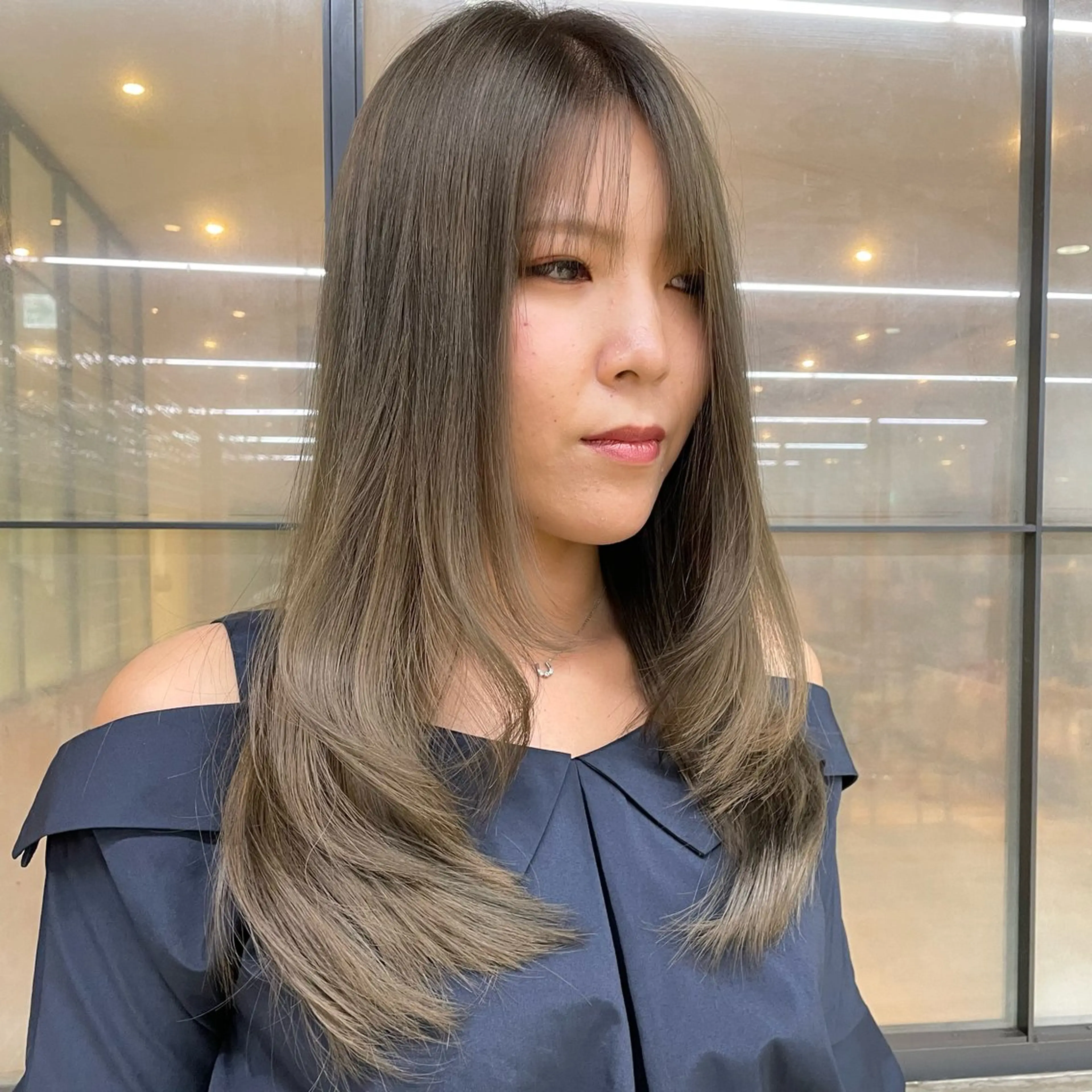 ロング カラー カット ヘアカラー k-two京都店所属・大人女性スタイル✂︎ 中谷大志朗のヘアスタイル