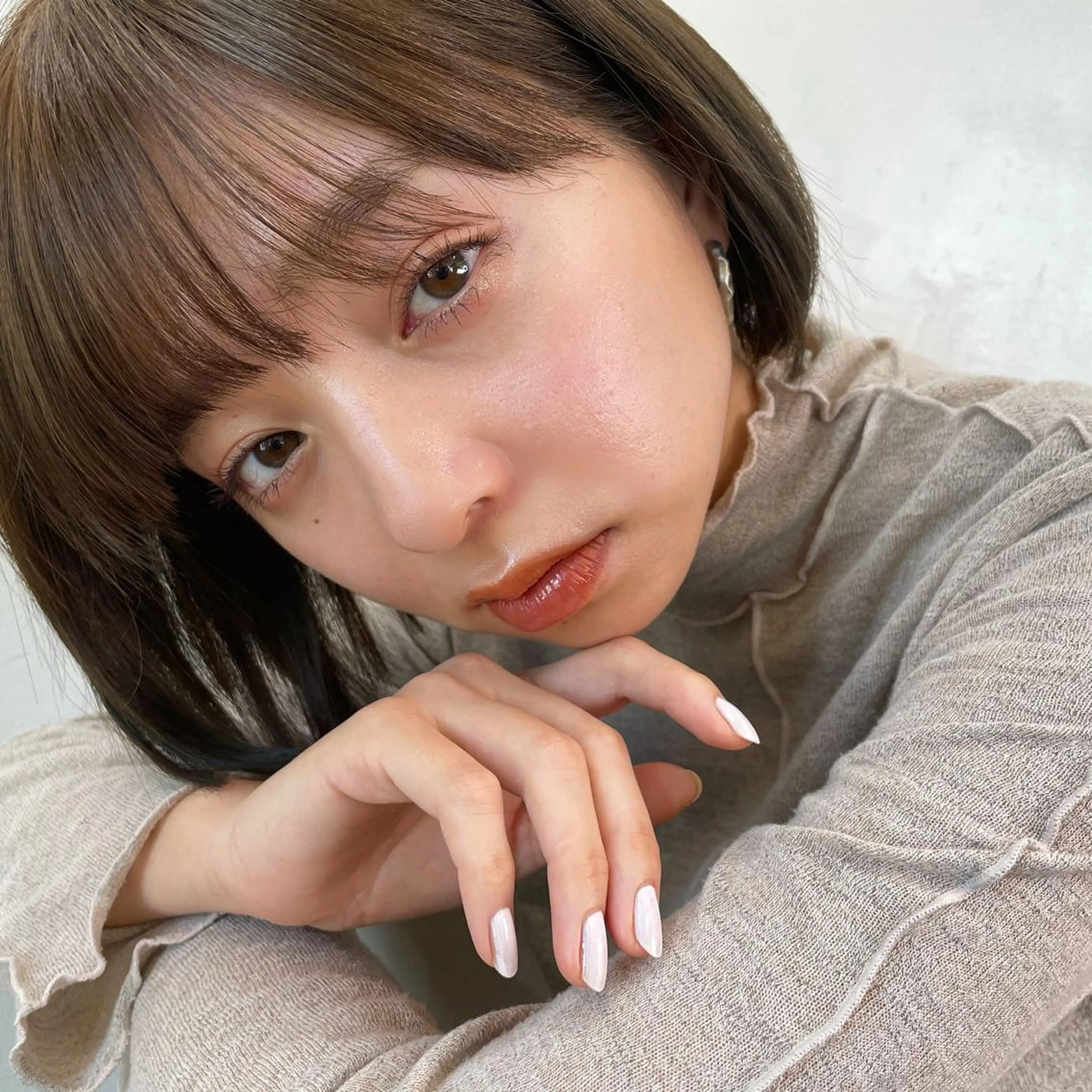 ショート ボブ カット ヘアカラー トリートメント 小松崎 結花のヘアスタイル