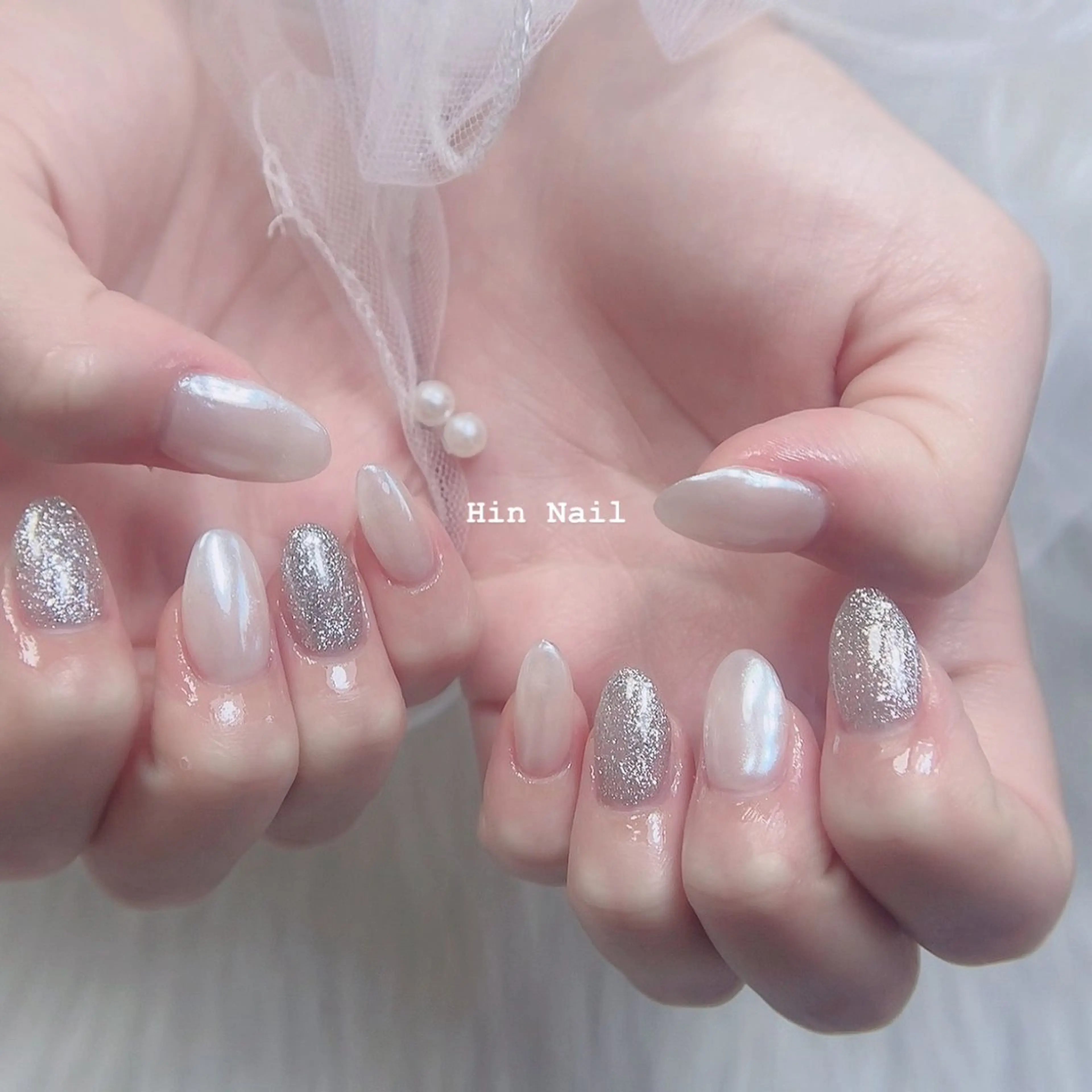 ネイル ミラーネイル ハンドネイル HIN NAILのネイルデザイン