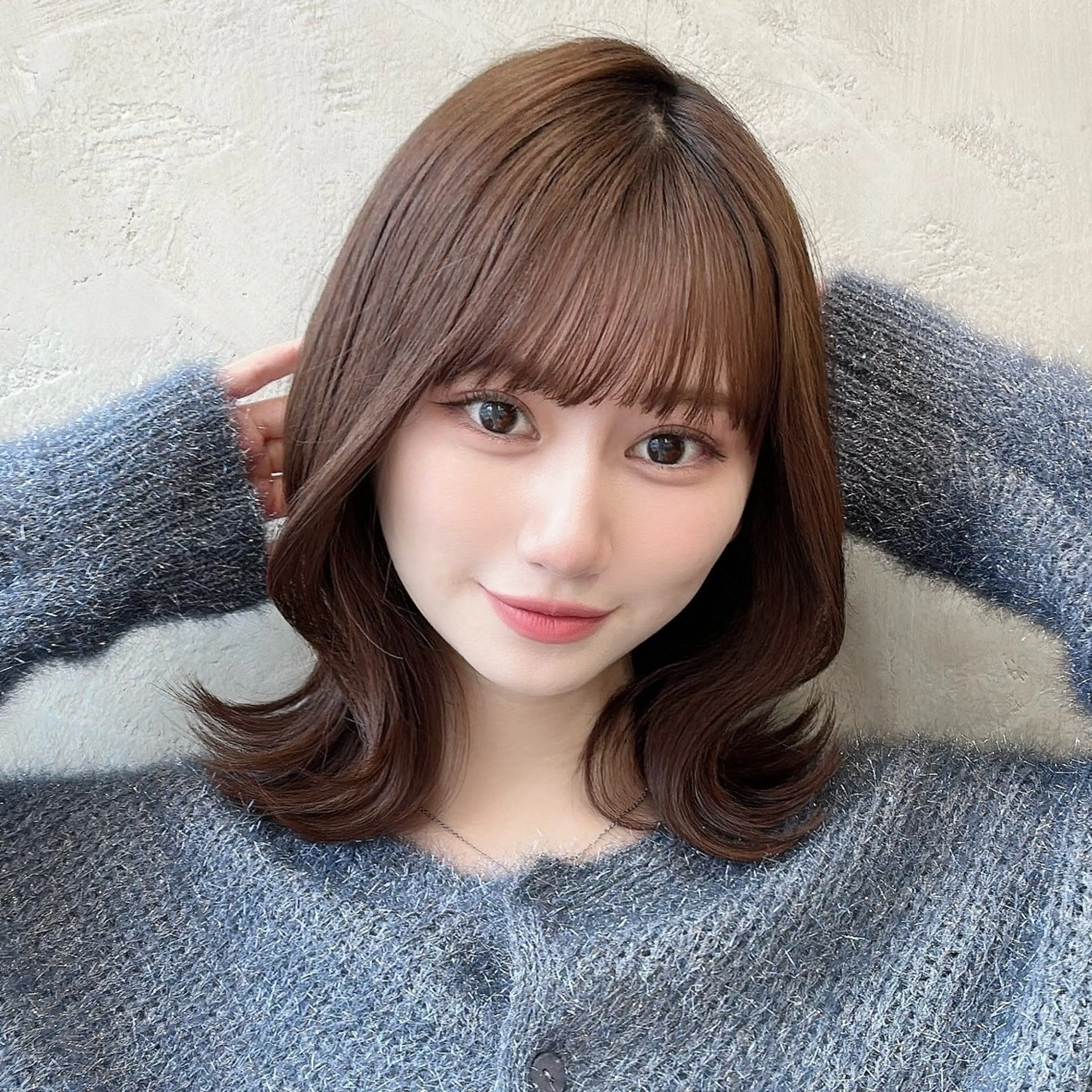ミディアム カラー ベージュカラー 透明感カラー くびれヘア 顔周りカット ハイレイヤー カット ヘアカラー トリートメント 💫レイヤーカット 💫木原佑璃香のヘアスタイル