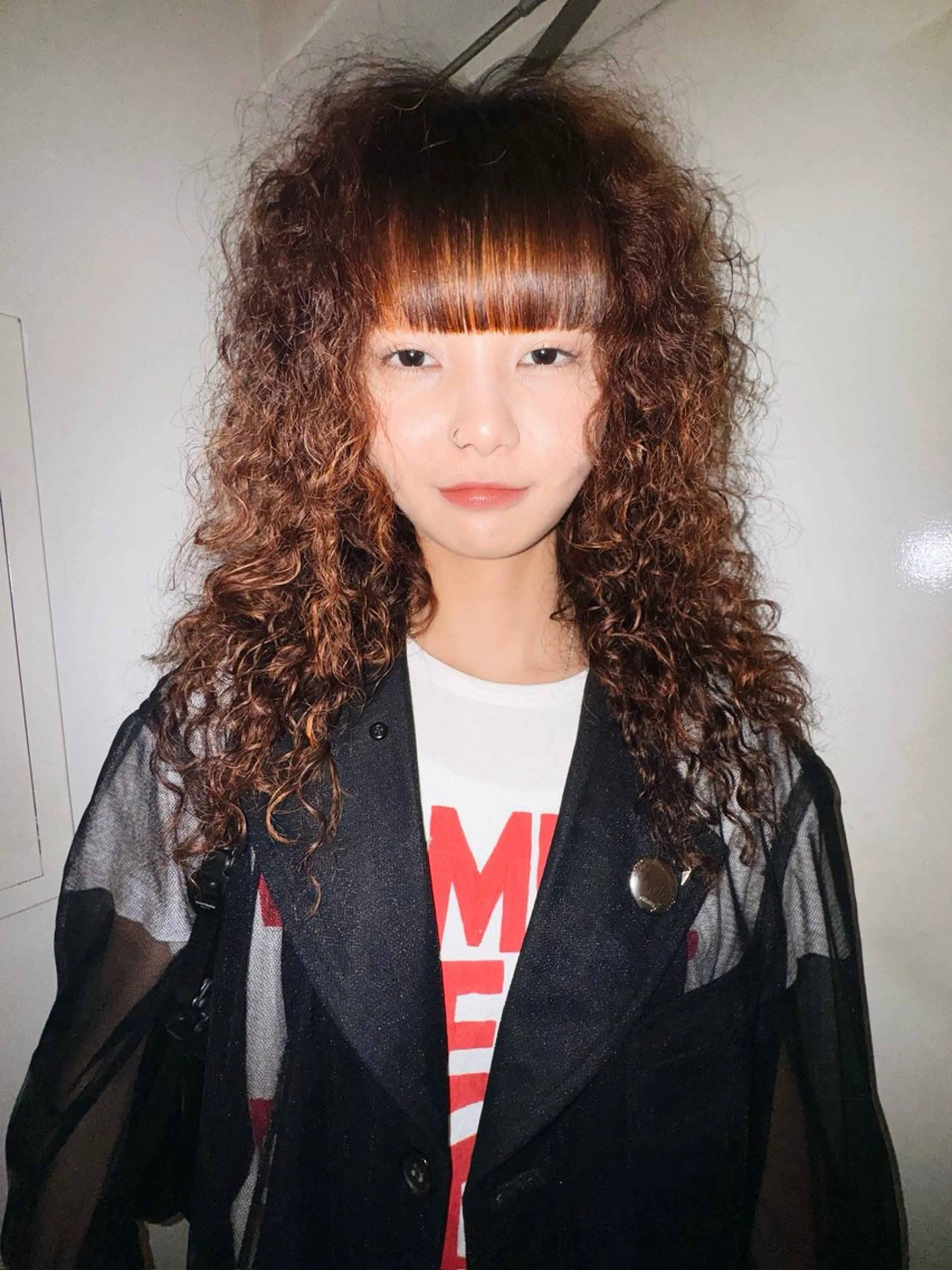 ロング パーマ ボブ 外国人風カラー ハイライト 髪質改善 レイヤーカット パーマ トリートメント THE  AGATA TOKYO所属・外国人風パーマ/デザ インカット🦕✨アミのヘアスタイル