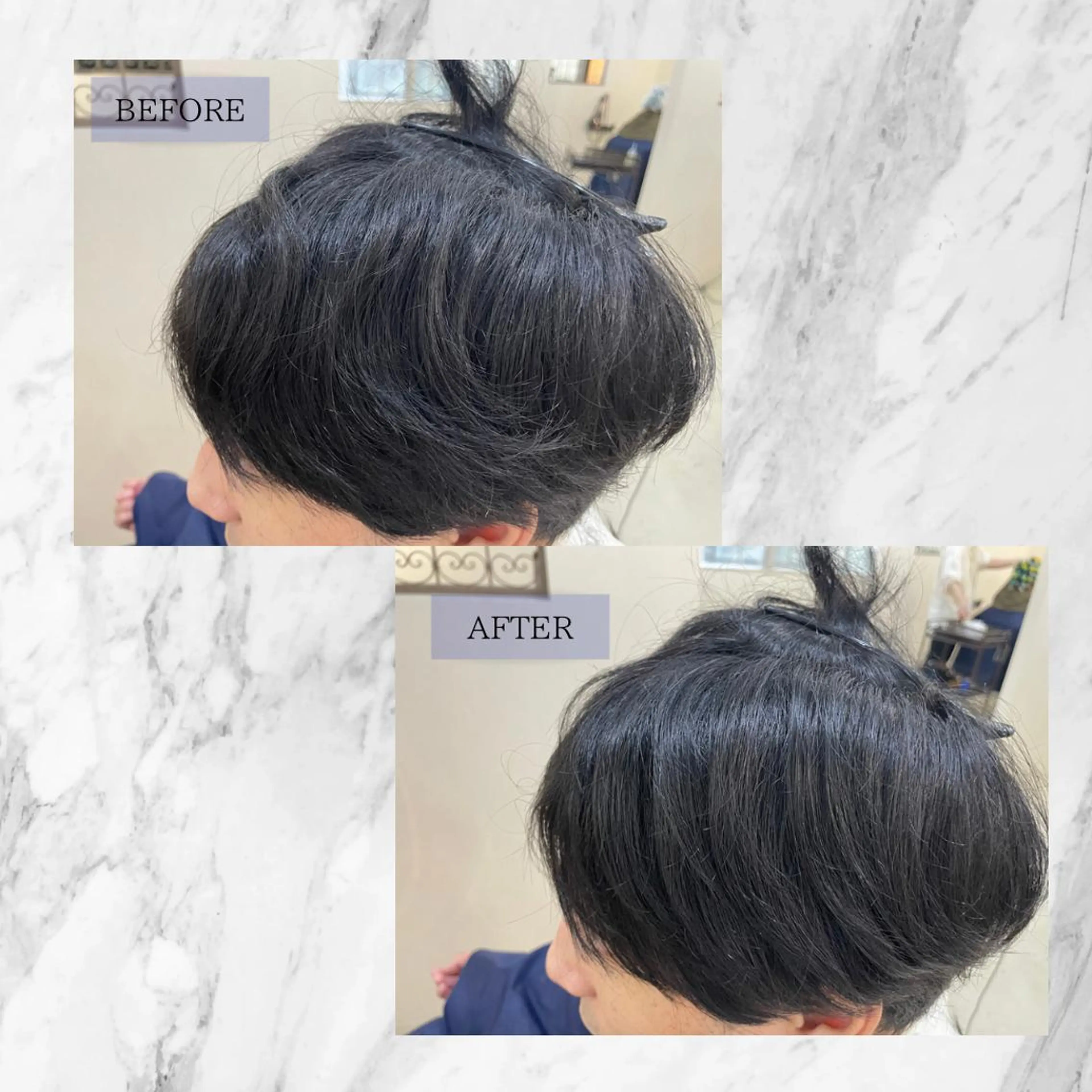 ショート メンズ くせ毛 髪質改善 縮毛矯正 トリートメント メンズくせ毛の🕵️ ヘアドクターのヘアスタイル