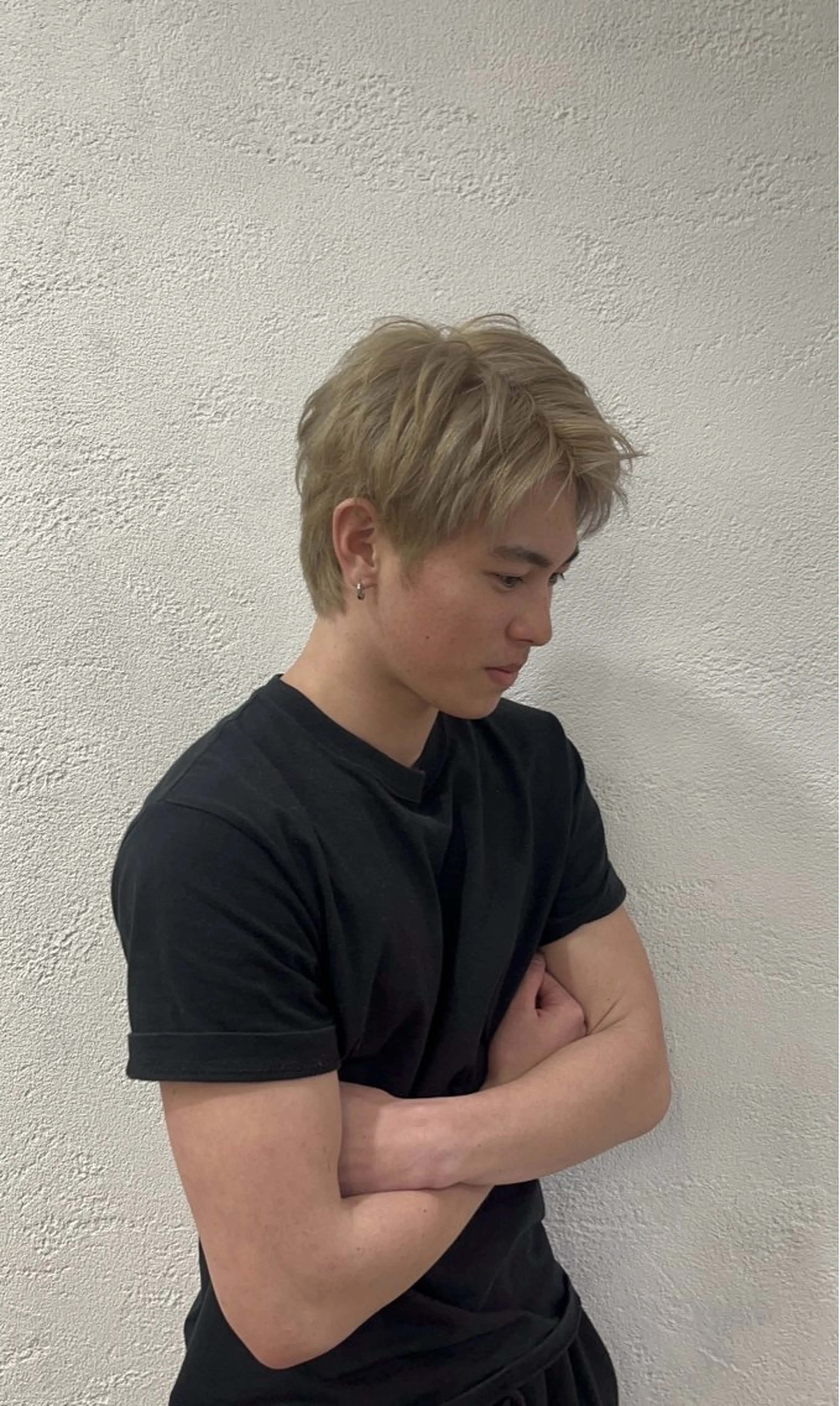 カラー メンズ 山本 梨華のヘアスタイル