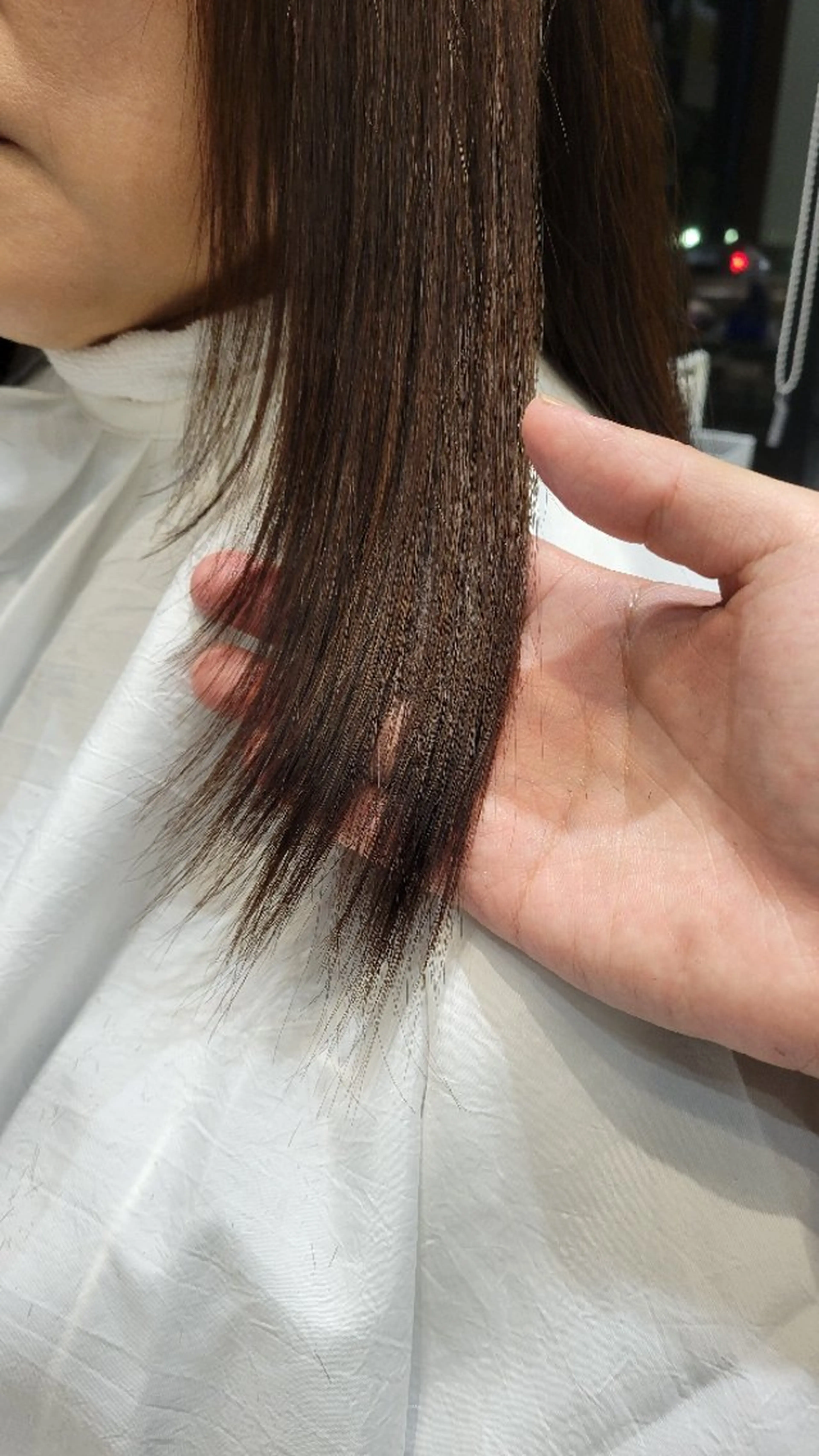ロング 顔まわりレイヤー 顔周りカット レイヤーカット レブリィゼンコー多摩平の森所属・ZENKO 渡辺将功のヘアスタイル