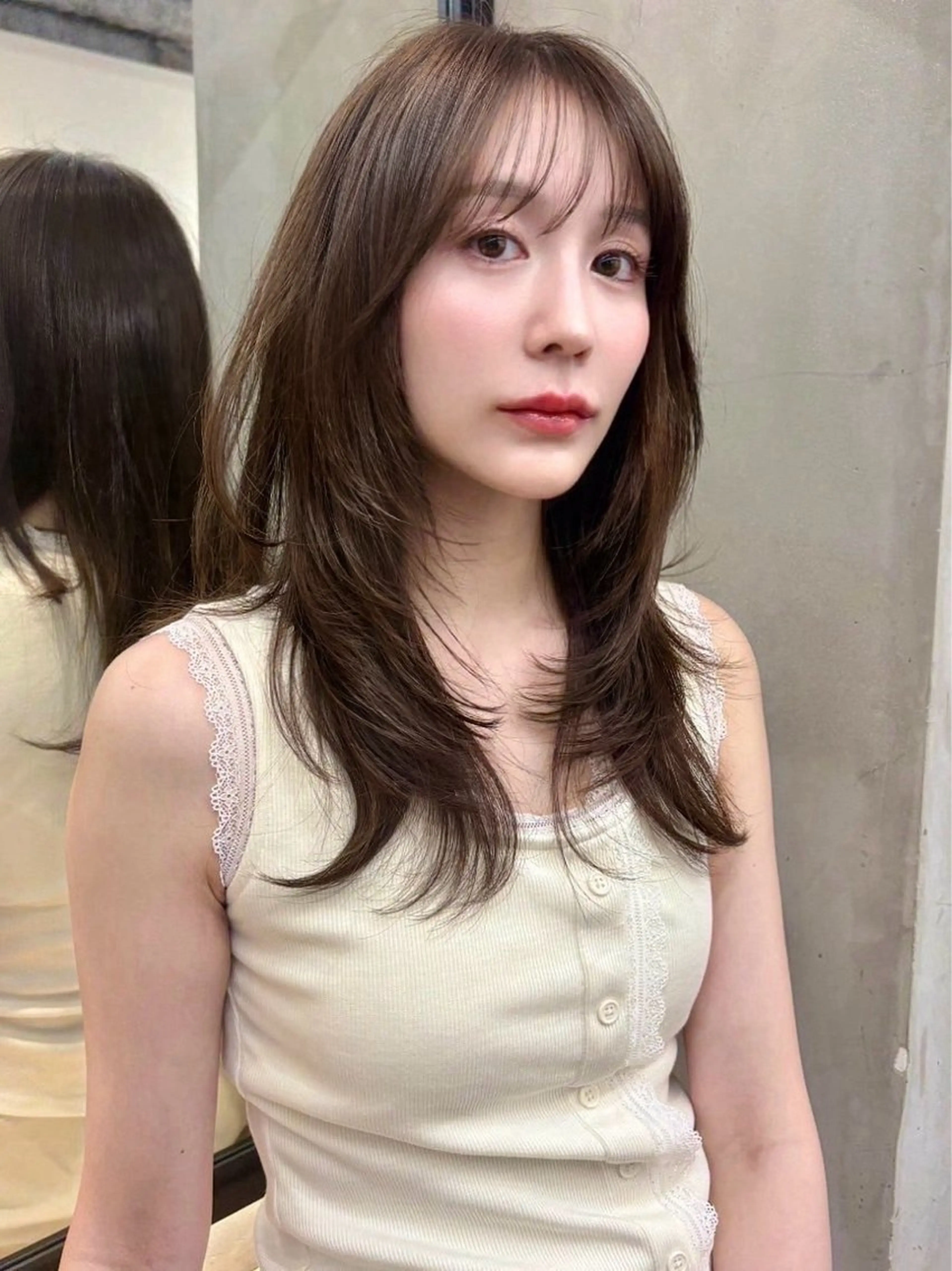 セミロング Lond profil 浦和所属・設樂彩乃 /浦和/韓国ヘアのヘアスタイル
