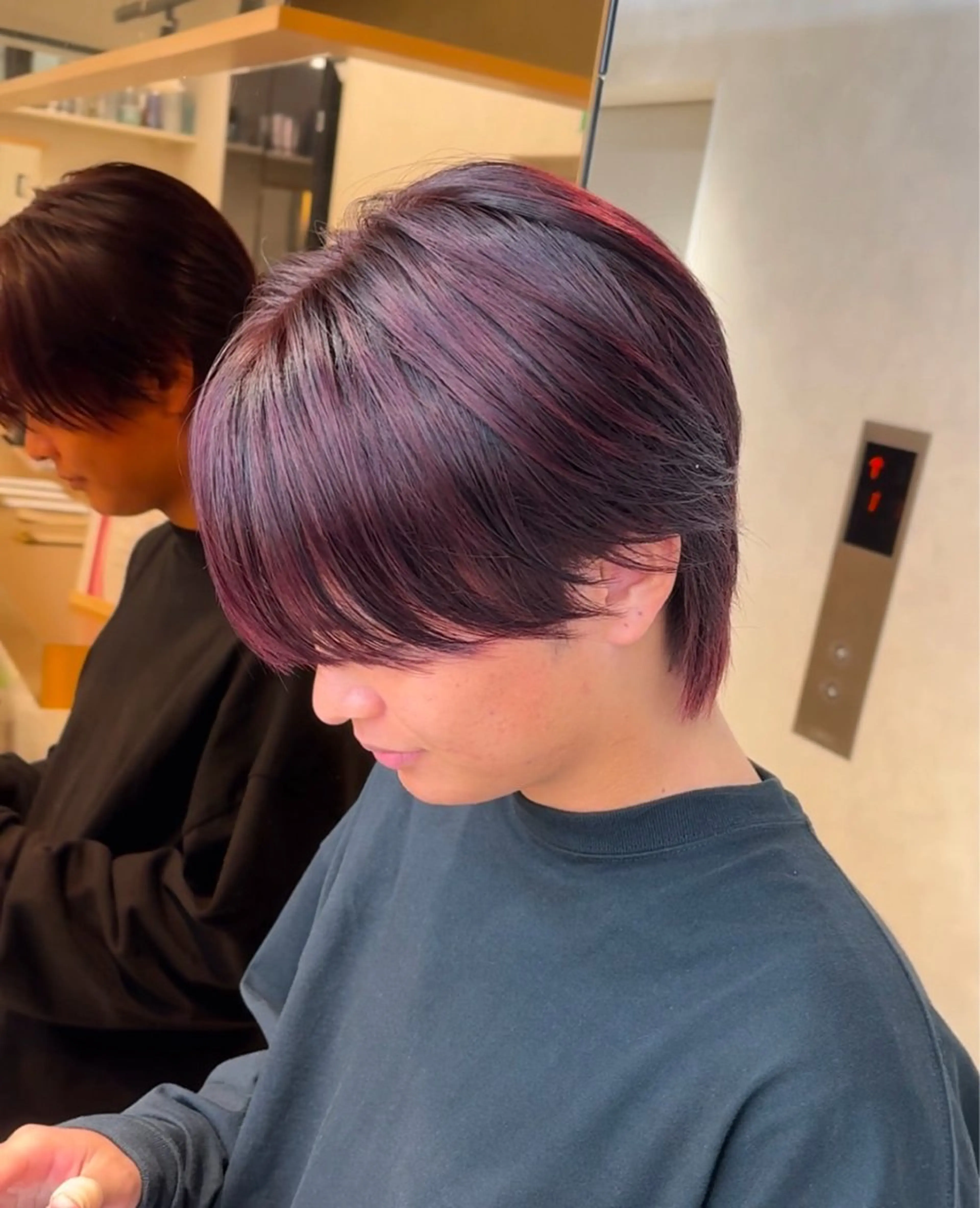 メンズ メンズブリーチ ヘアカラー 大人メッシュ/ ハイライト/ぽんのヘアスタイル