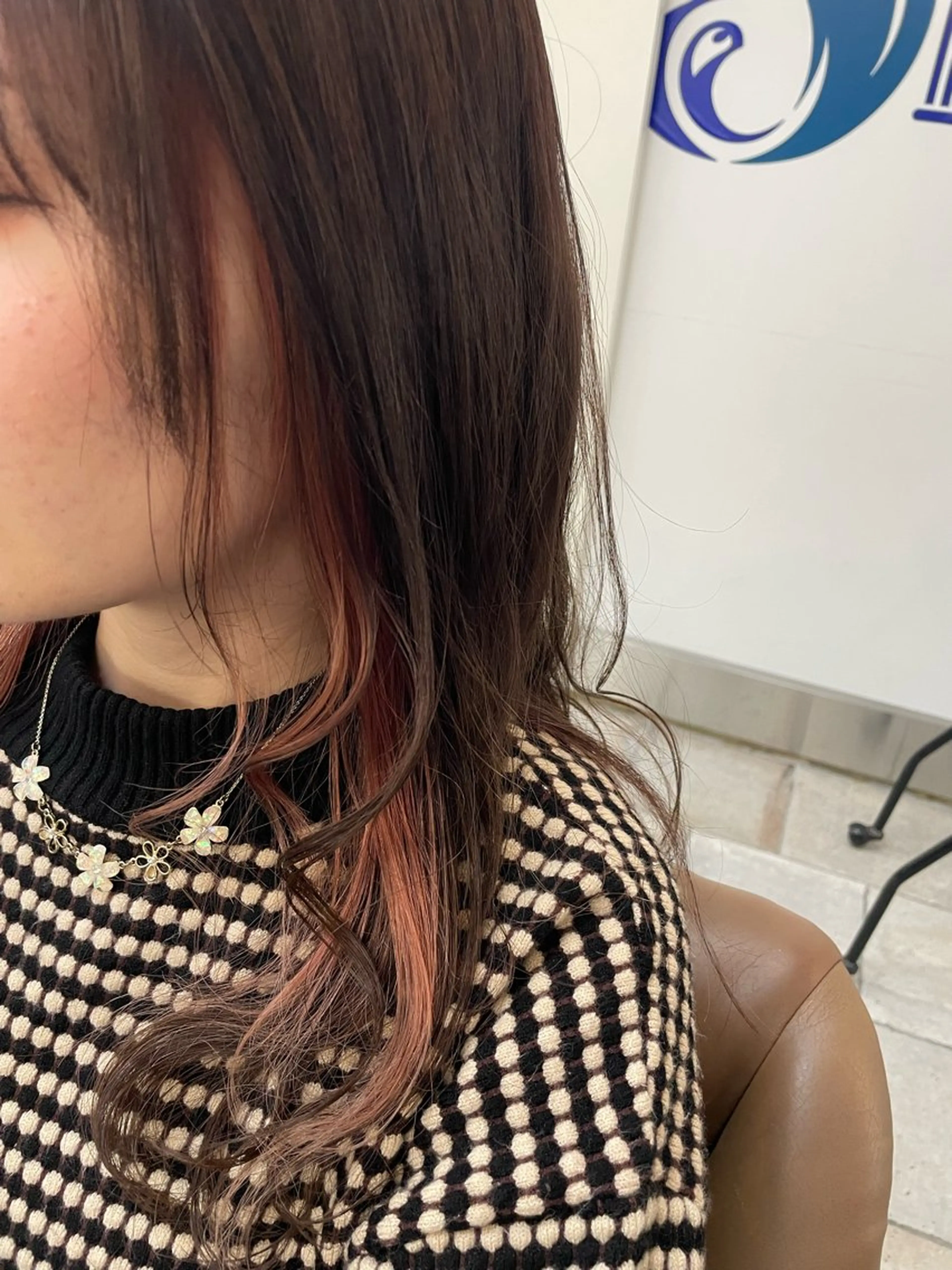 ロング カラー ベージュカラー ピンクカラー ピンクベージュ Signhair所属・🍒新家 さくら🍒のヘアスタイル