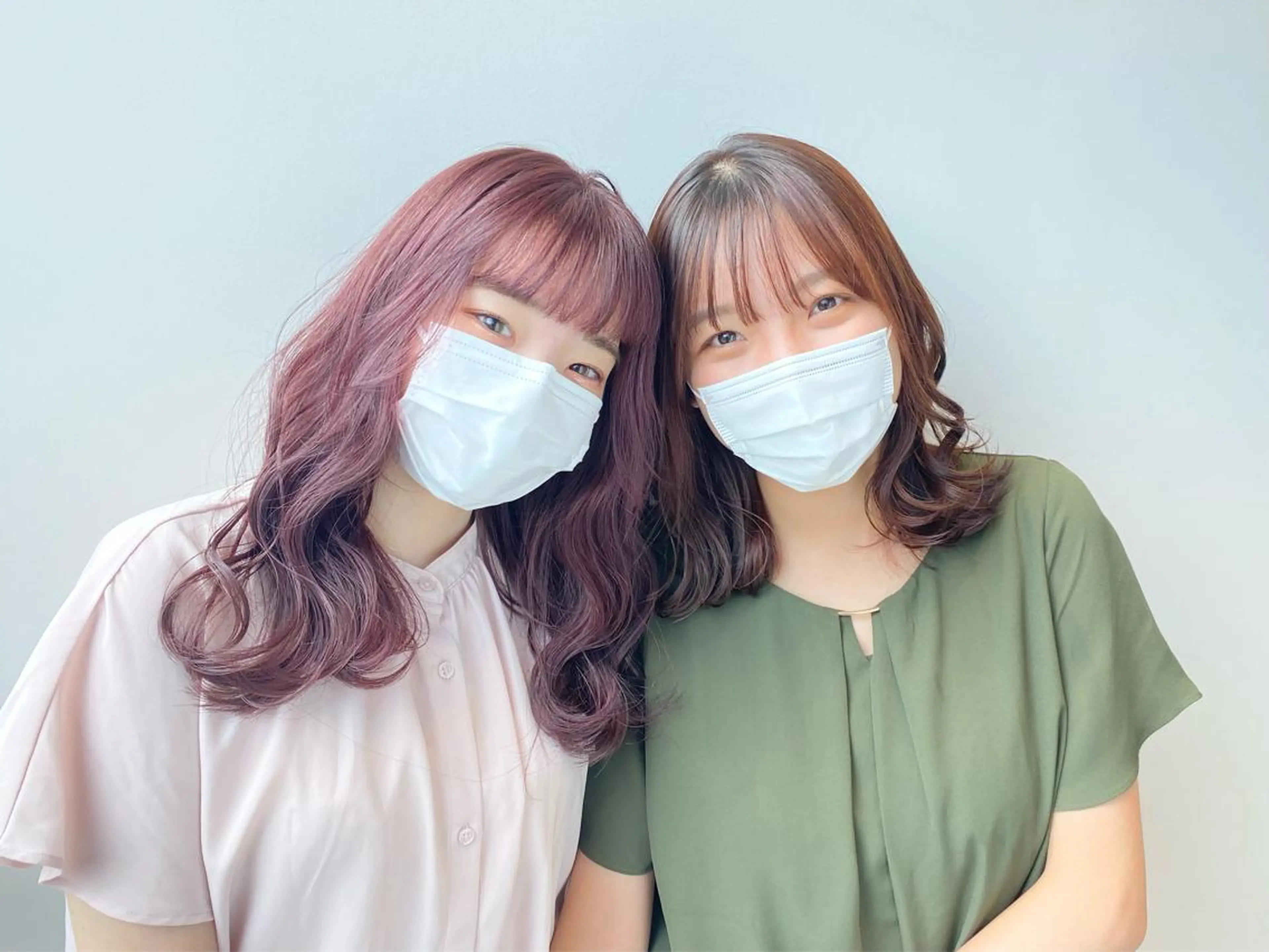 ミディアム カラー ヘアカラー 💖暖色・ハイトーン 🐈みおり💖のヘアスタイル