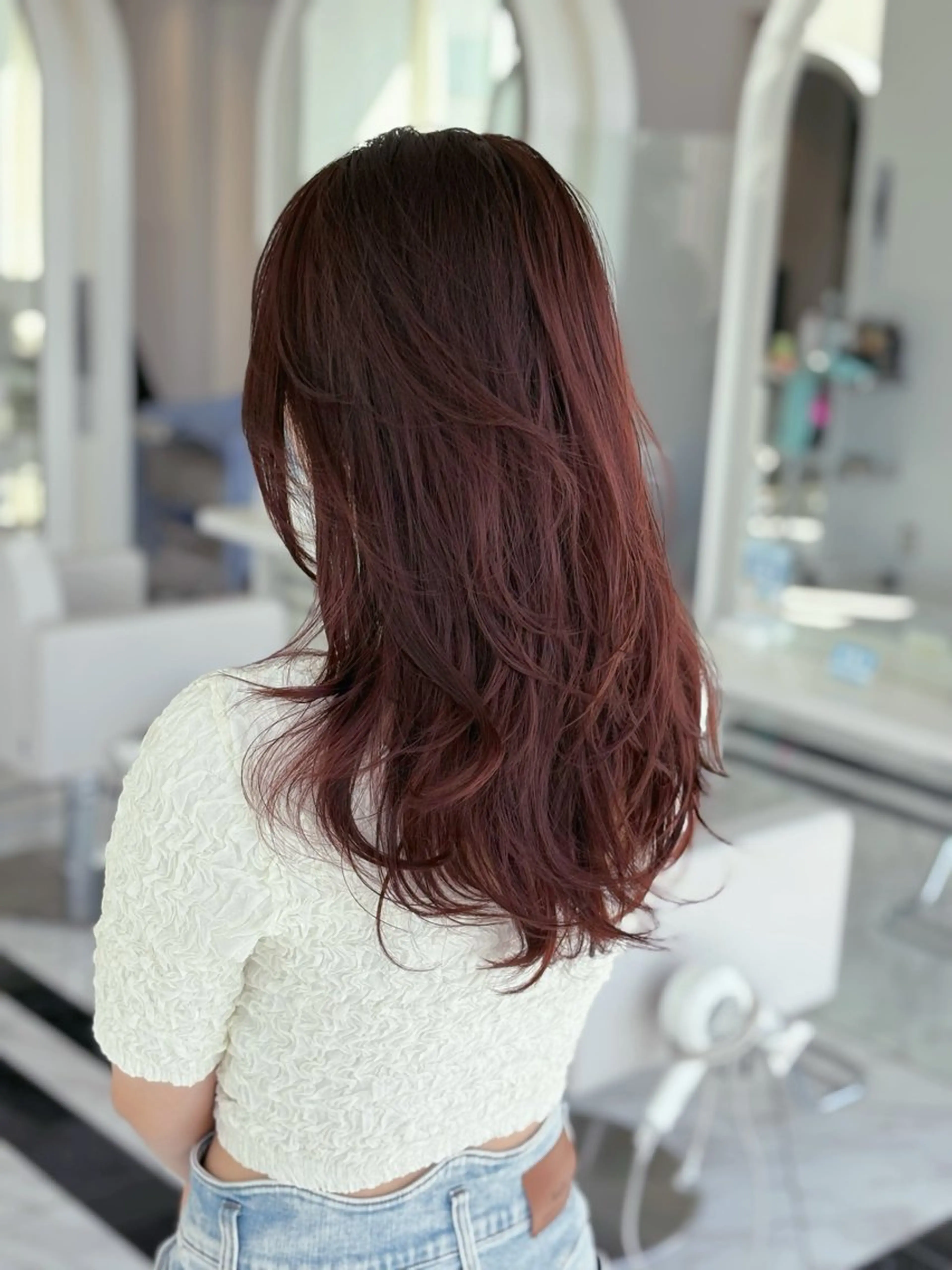 ロング ロングレイヤー レイヤーカット ロング 米澤 琉平のヘアスタイル