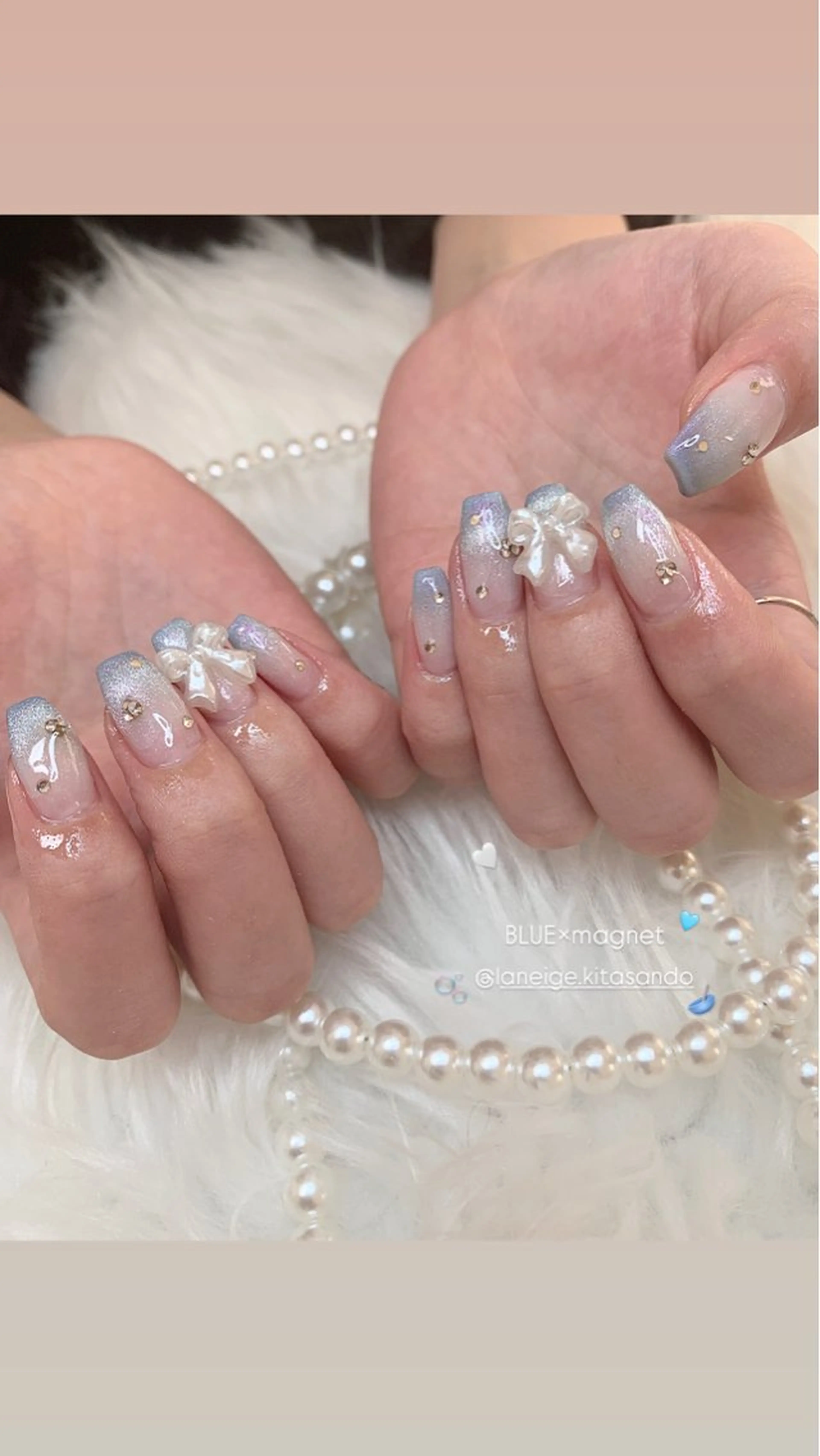 ネイル ハンドネイル La neige* yuki 🥯🍑のネイルデザイン