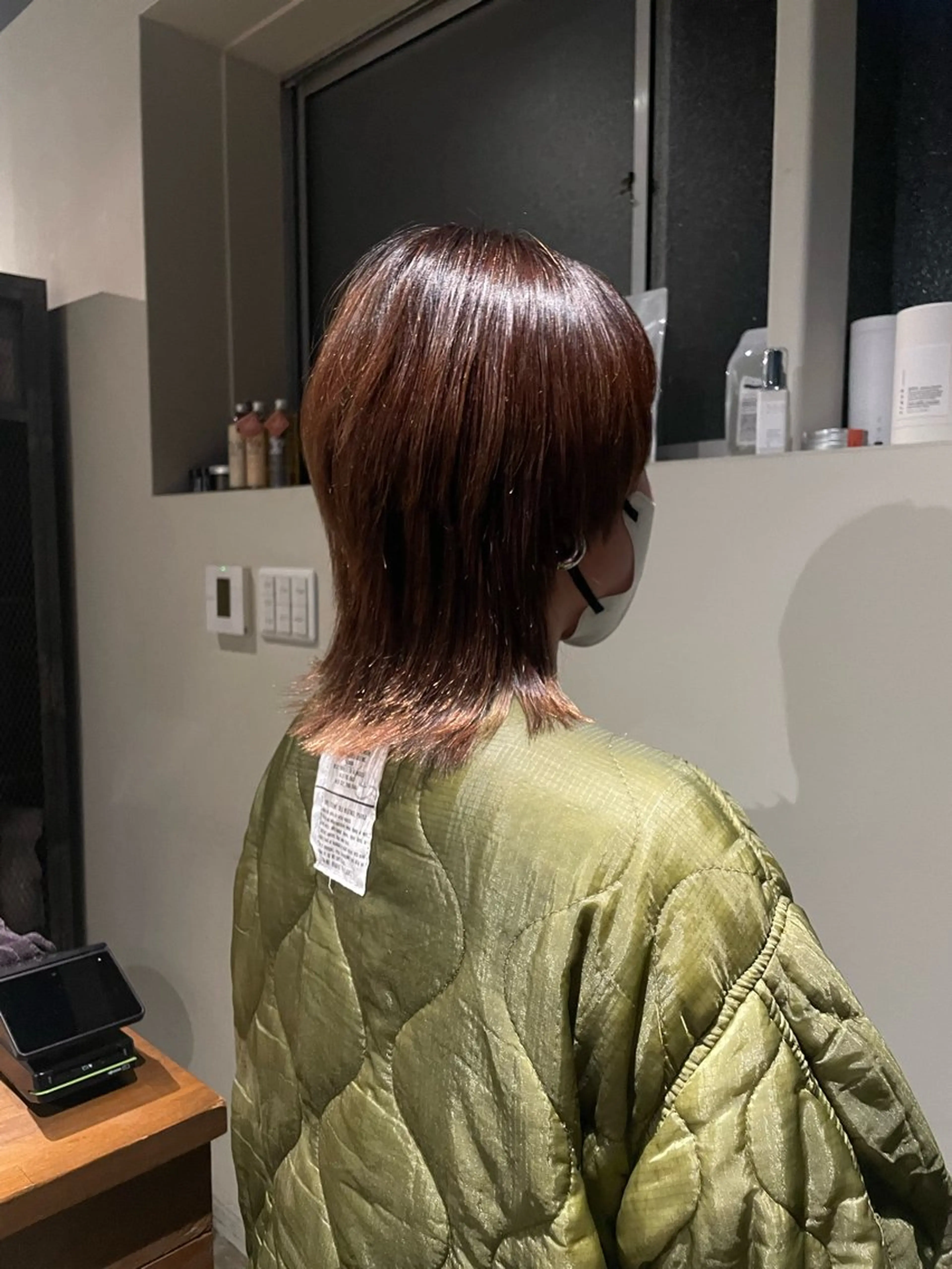 ミディアム 縮毛矯正 ハナ🌼 梅田/ボブ/パーマのヘアスタイル