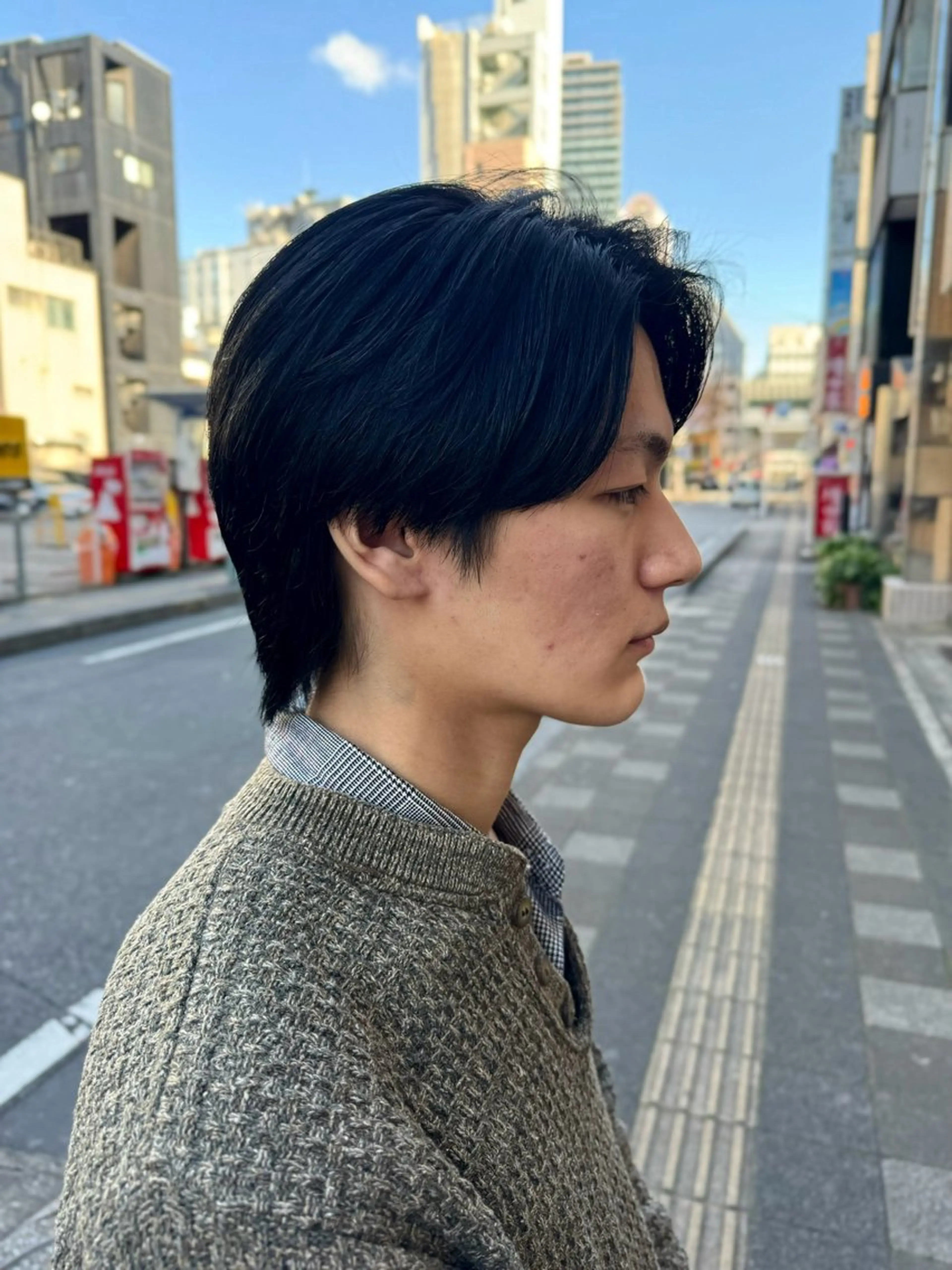 メンズ カット ヘアカラー 米元 春奈のヘアスタイル