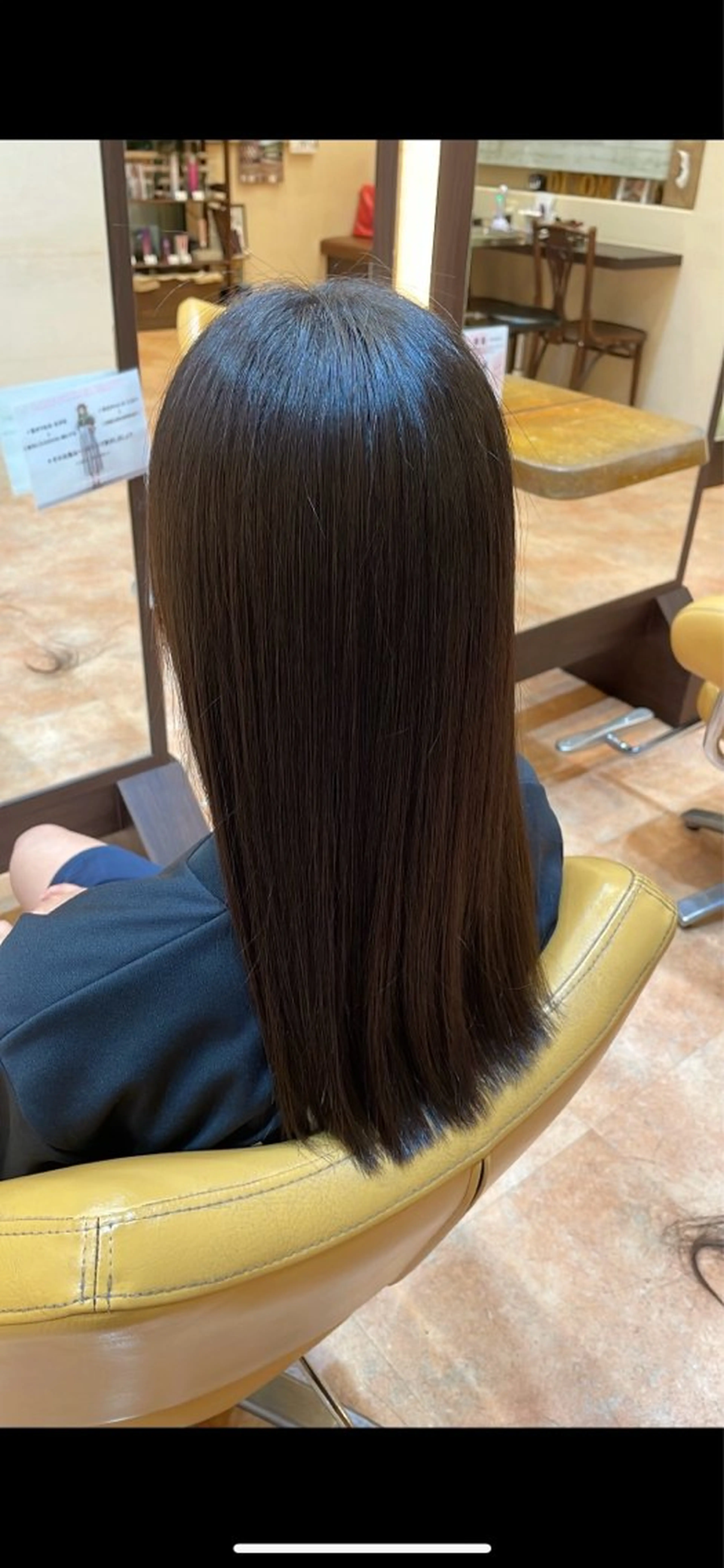 骨格似合わせカット＋縮毛矯正の写真