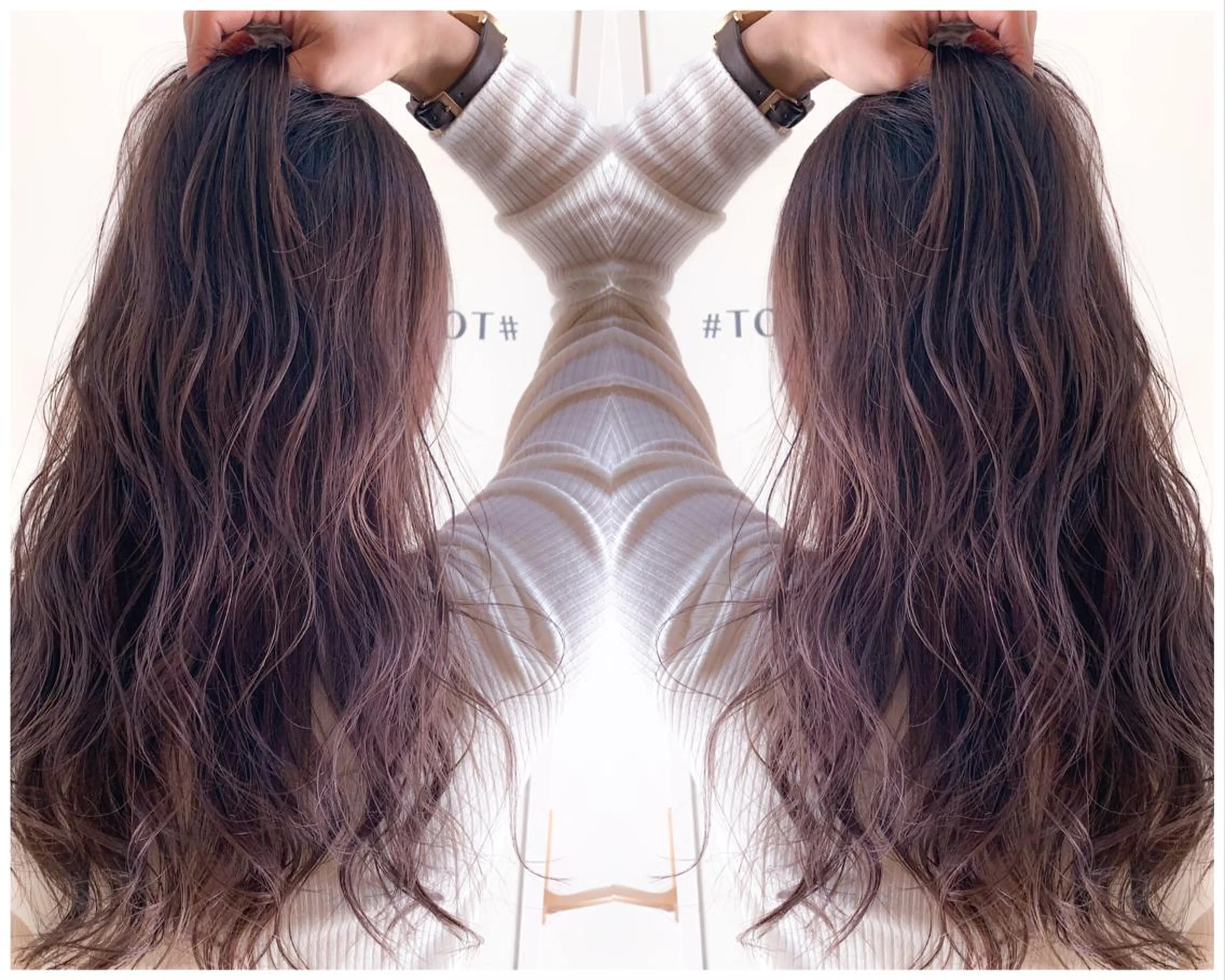 ロング ヘアカラー トリートメント HAIR WORKS HELM所属・ショート✨ボブ✨代表 新田見美仁のヘアスタイル