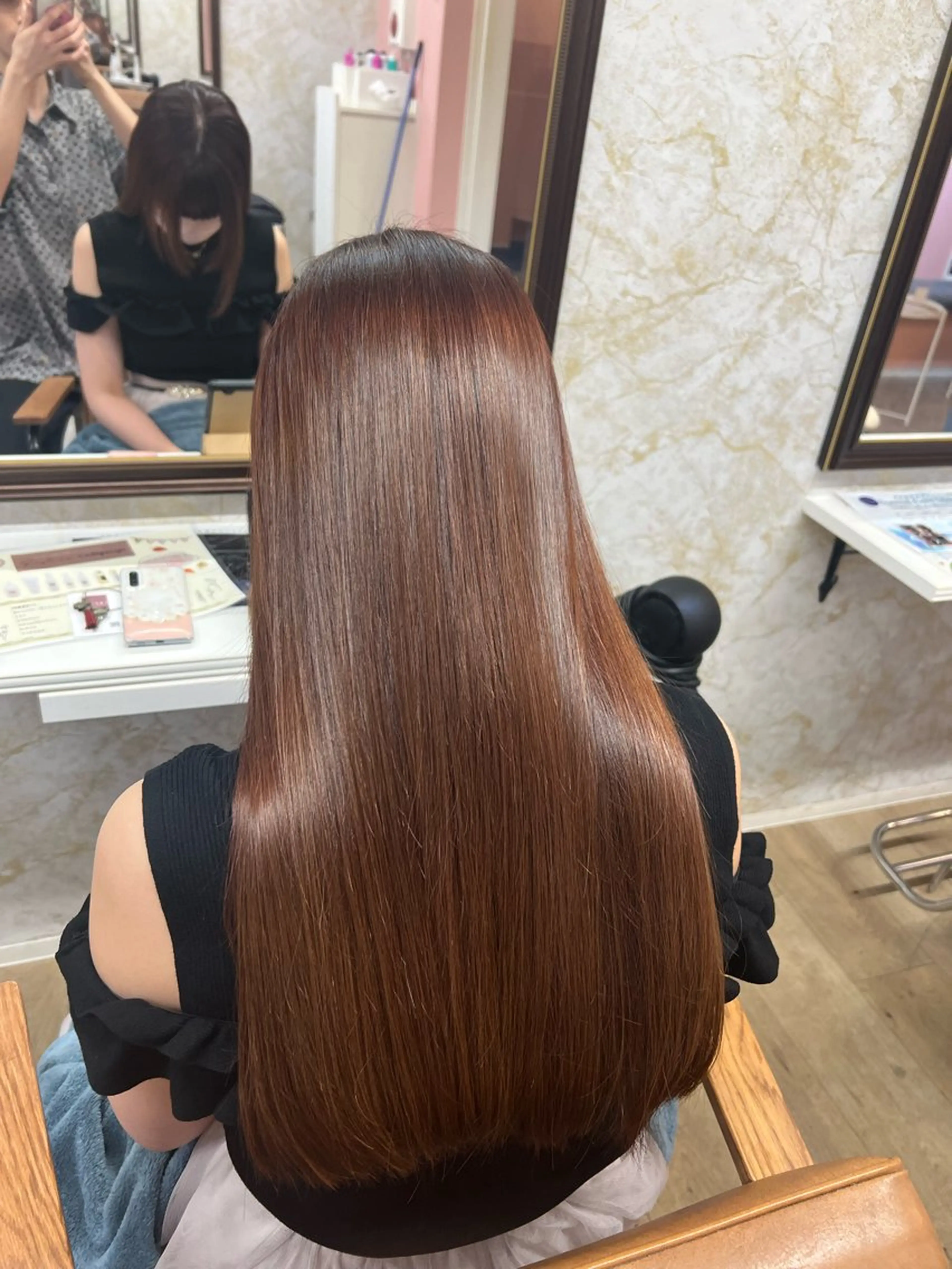 ロング 縮毛矯正 髪質改善特化💫 韓国ヘアAyumuのヘアスタイル