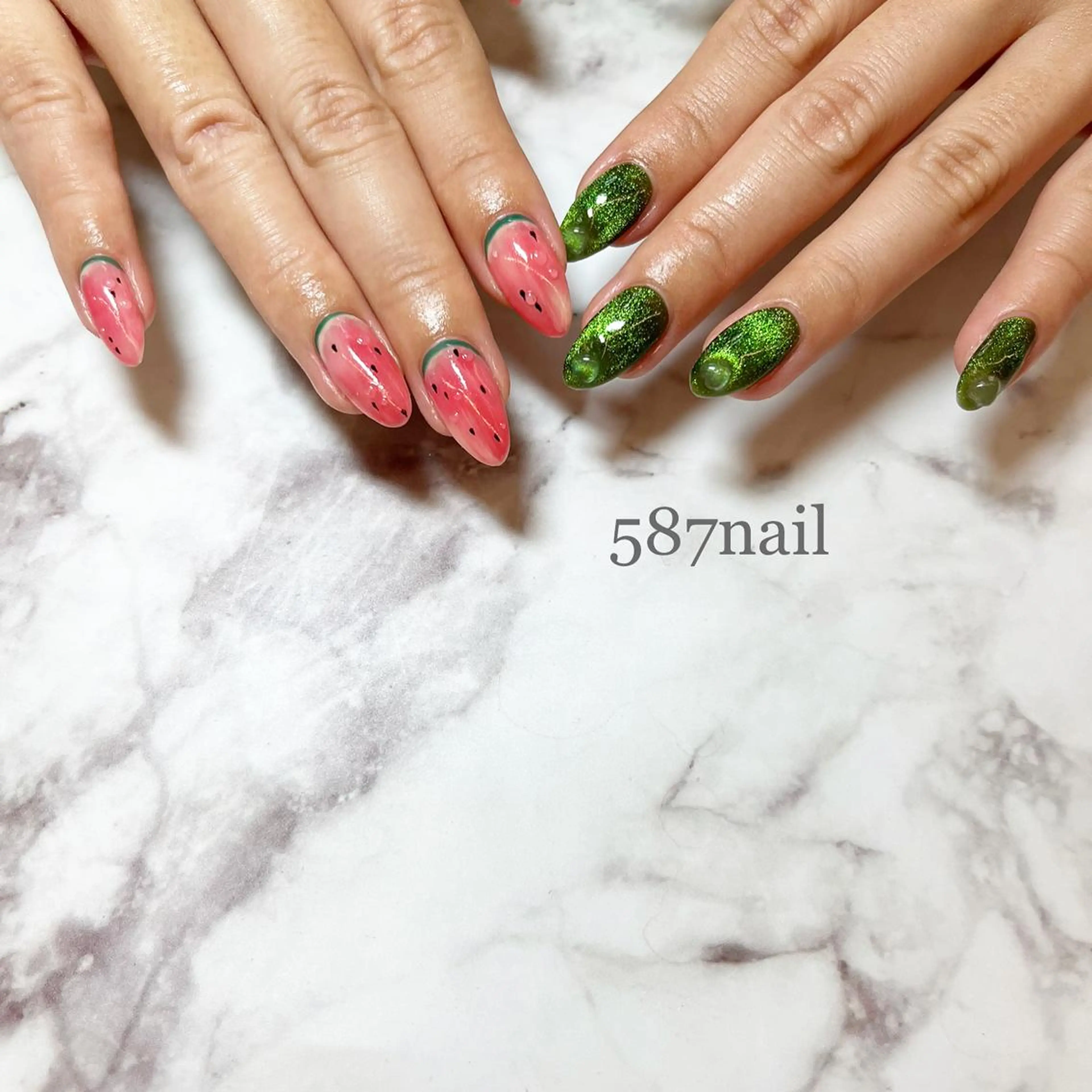 ネイル 持ち込み 夏ネイル 587nail *のネイルデザイン