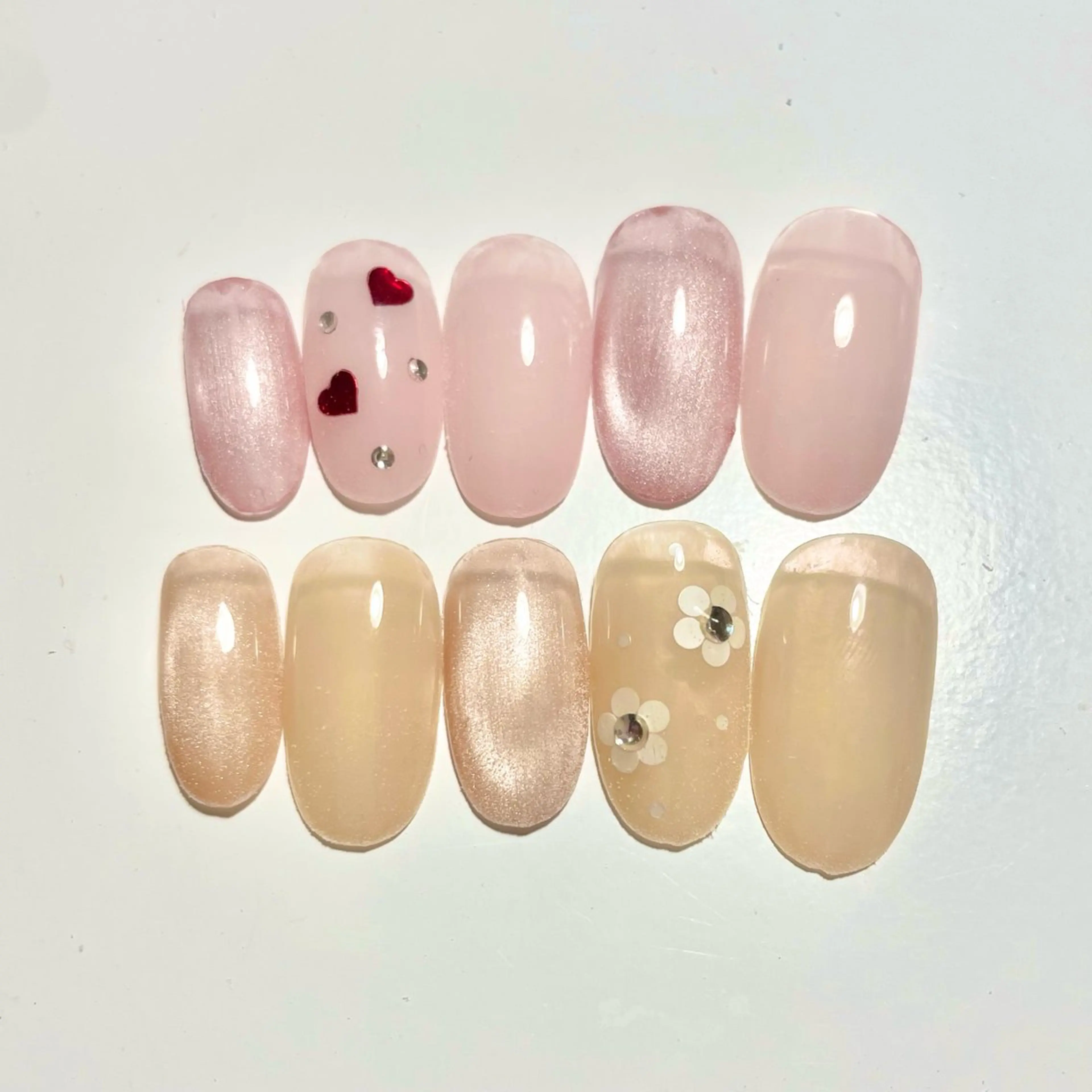 ネイル マグネットネイル ピンク ハンドネイル nailsalon VENUSのネイルデザイン