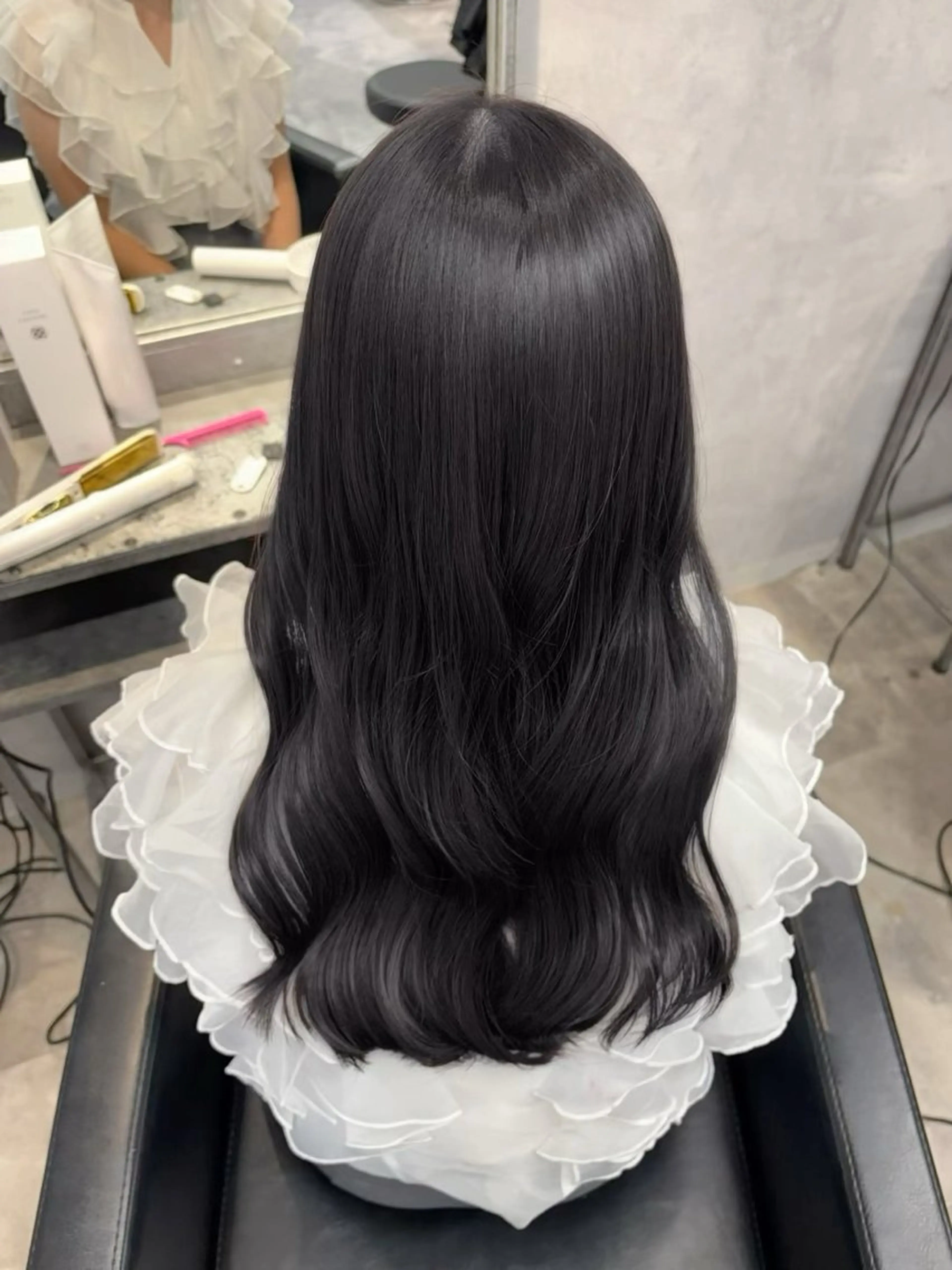 ロング ヘアカラー GiseL 梅田【ジゼル】所属・透明感カラー × ハイトーン さきのヘアスタイル