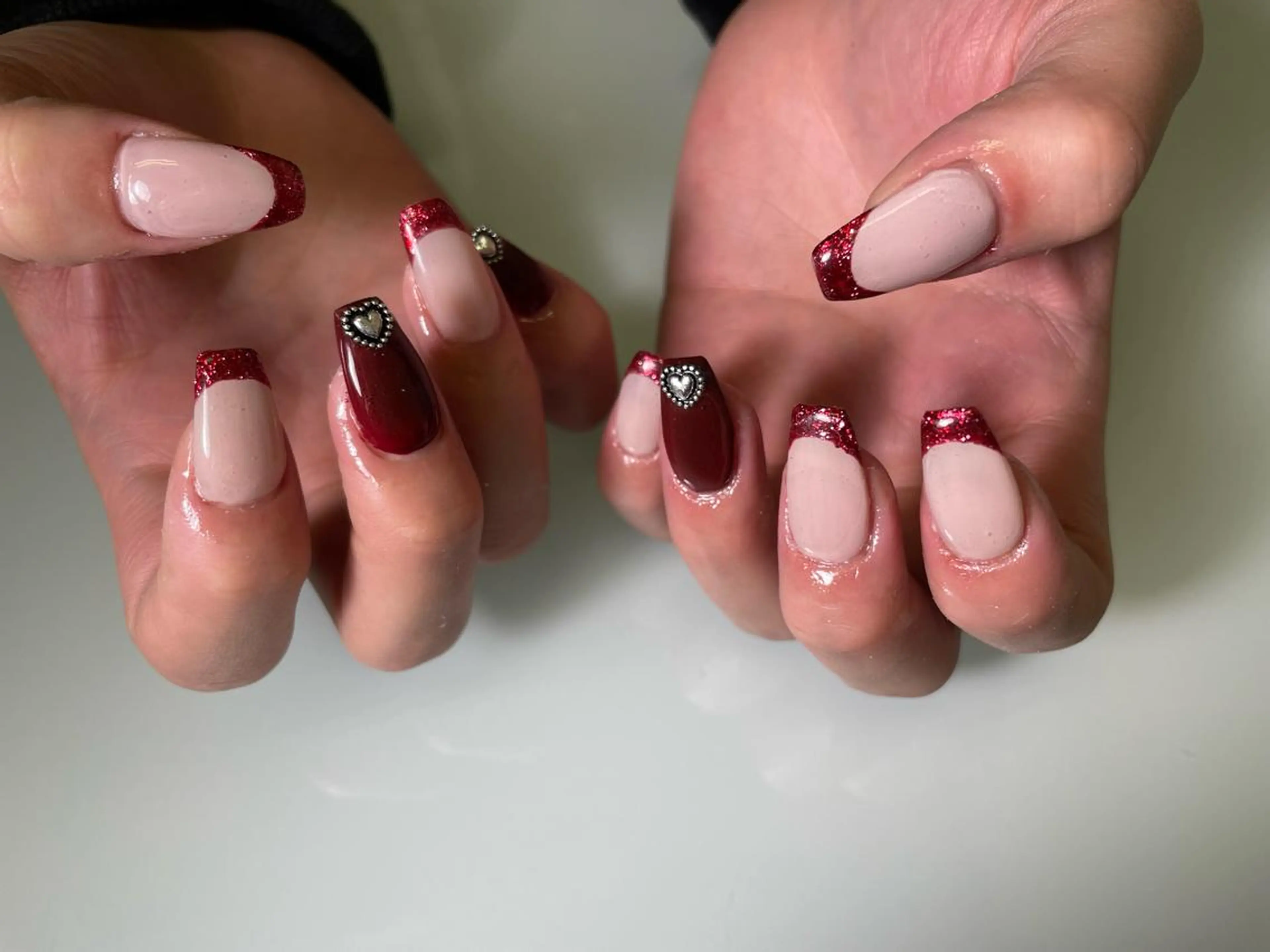 ネイル アートネイル フレンチネイル グラデーション ミラーネイル ニュアンスネイル ハンドネイル Belleﾍﾞﾙ所属・Belle　Nail 【haluca】のネイルデザイン