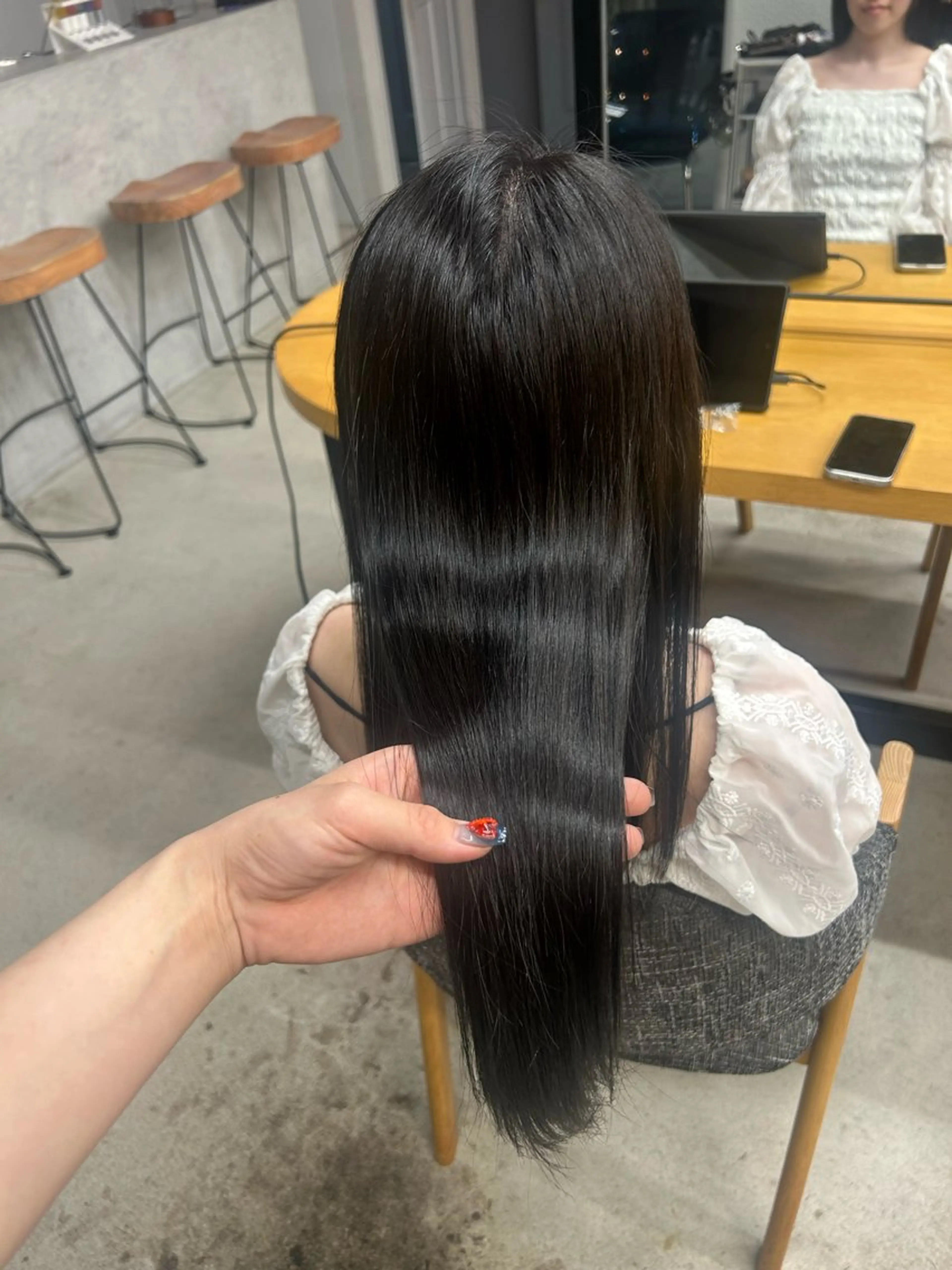 ロング カラー ヘアカラー トリートメント エクステ 艶カラー韓国ヘア🫧 【cocolo】🌟のヘアスタイル