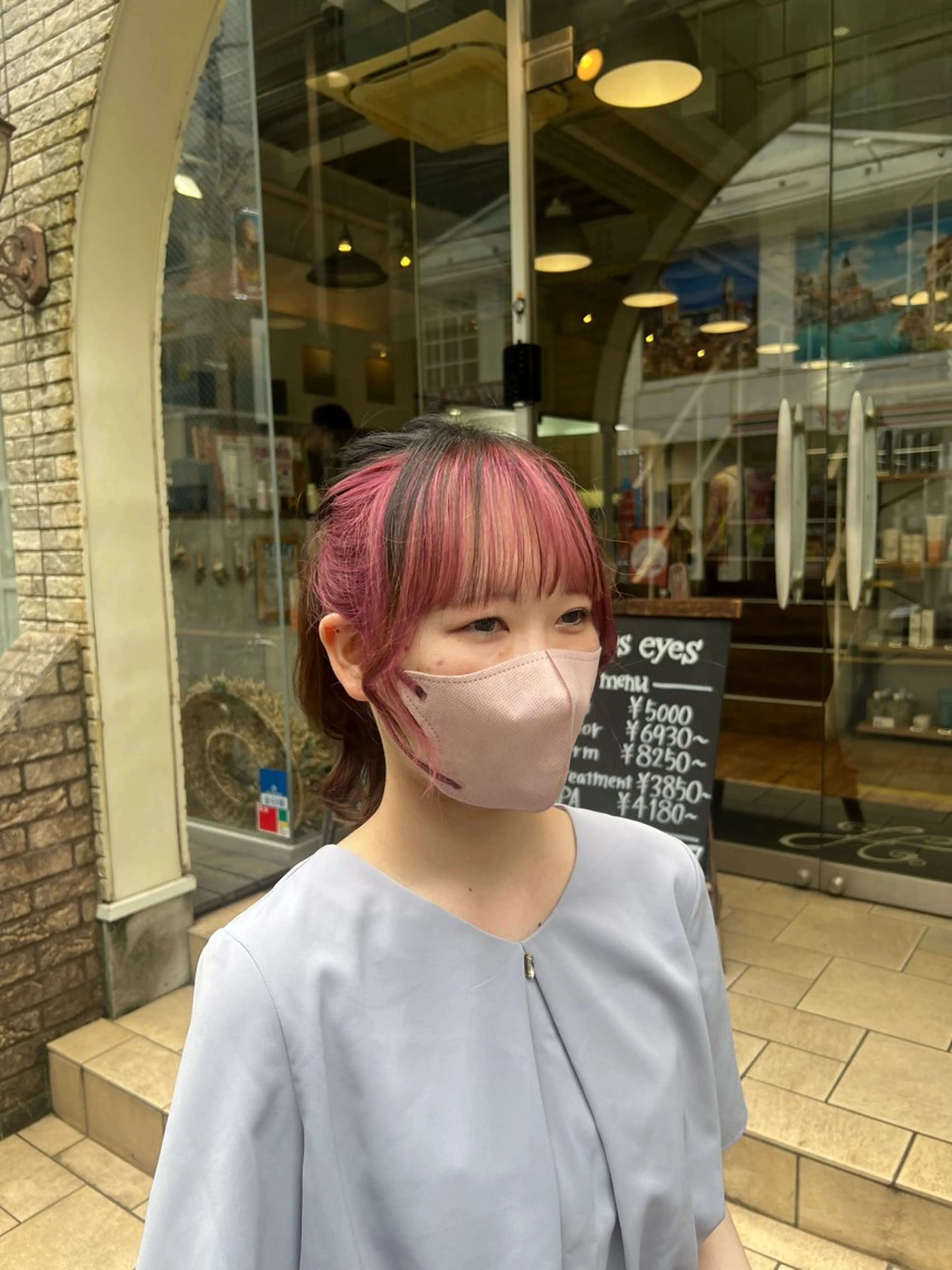 カラー ミストバング デザインカラー  フェイスフレーミング ヘアカラー トリートメント インナーカラー♡ Nanakoのヘアスタイル
