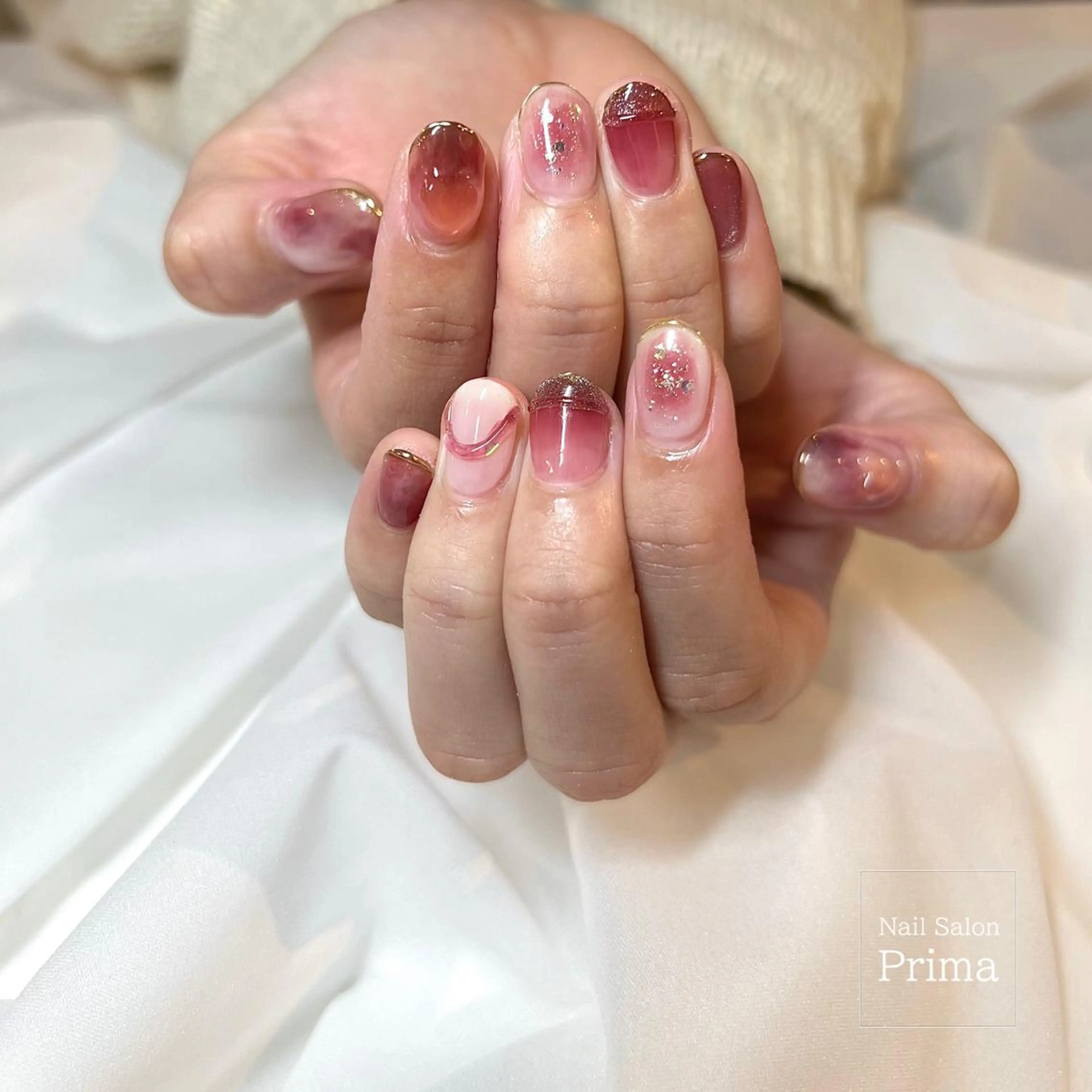 ミディアム ネイル ハンドネイル Nail Salon Prima所属・SalonPrima 宇佐美【産休中】のネイルデザイン