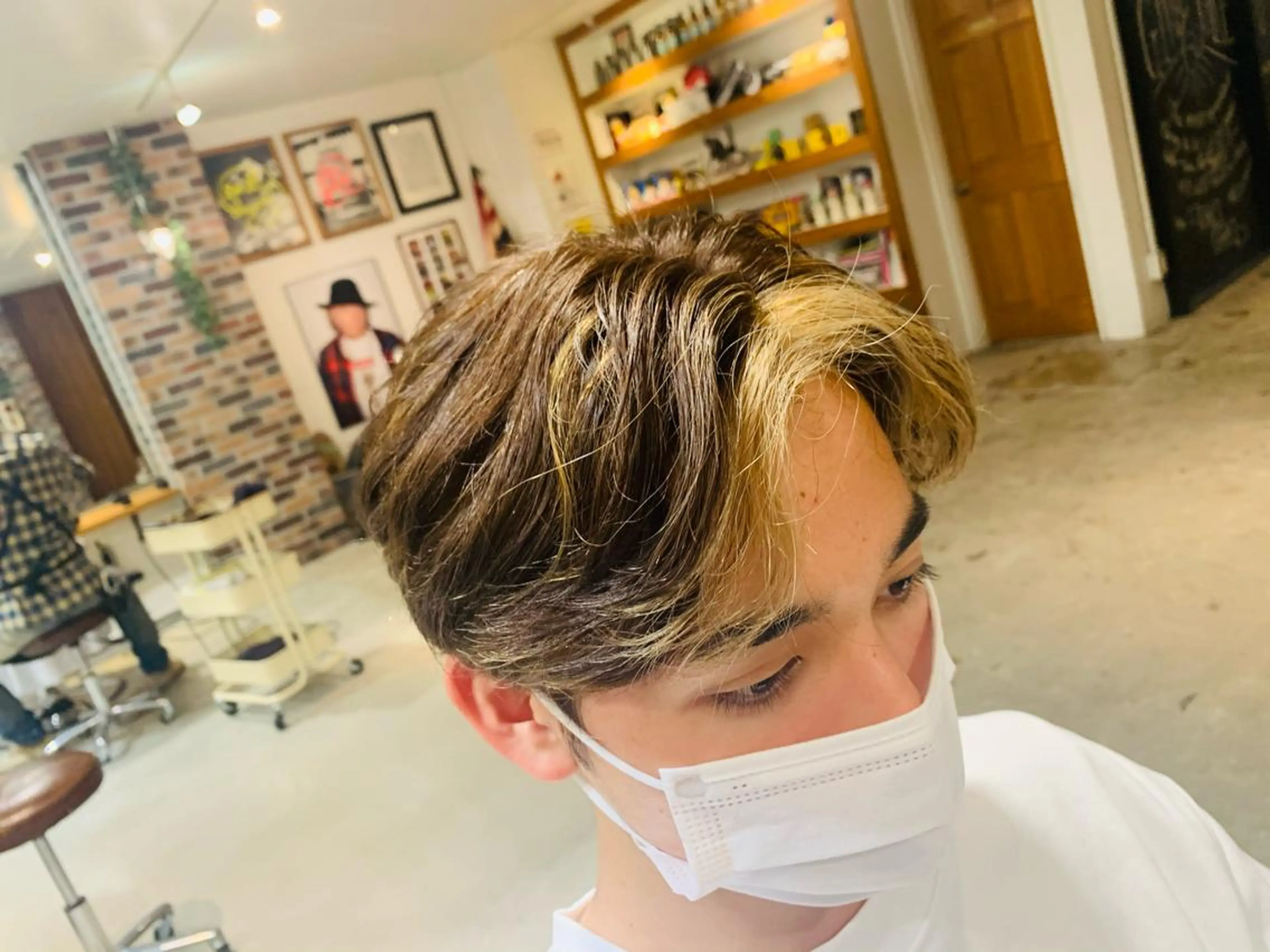 ショート カラー メンズ ショート🌼パーマ 本間正子のヘアスタイル