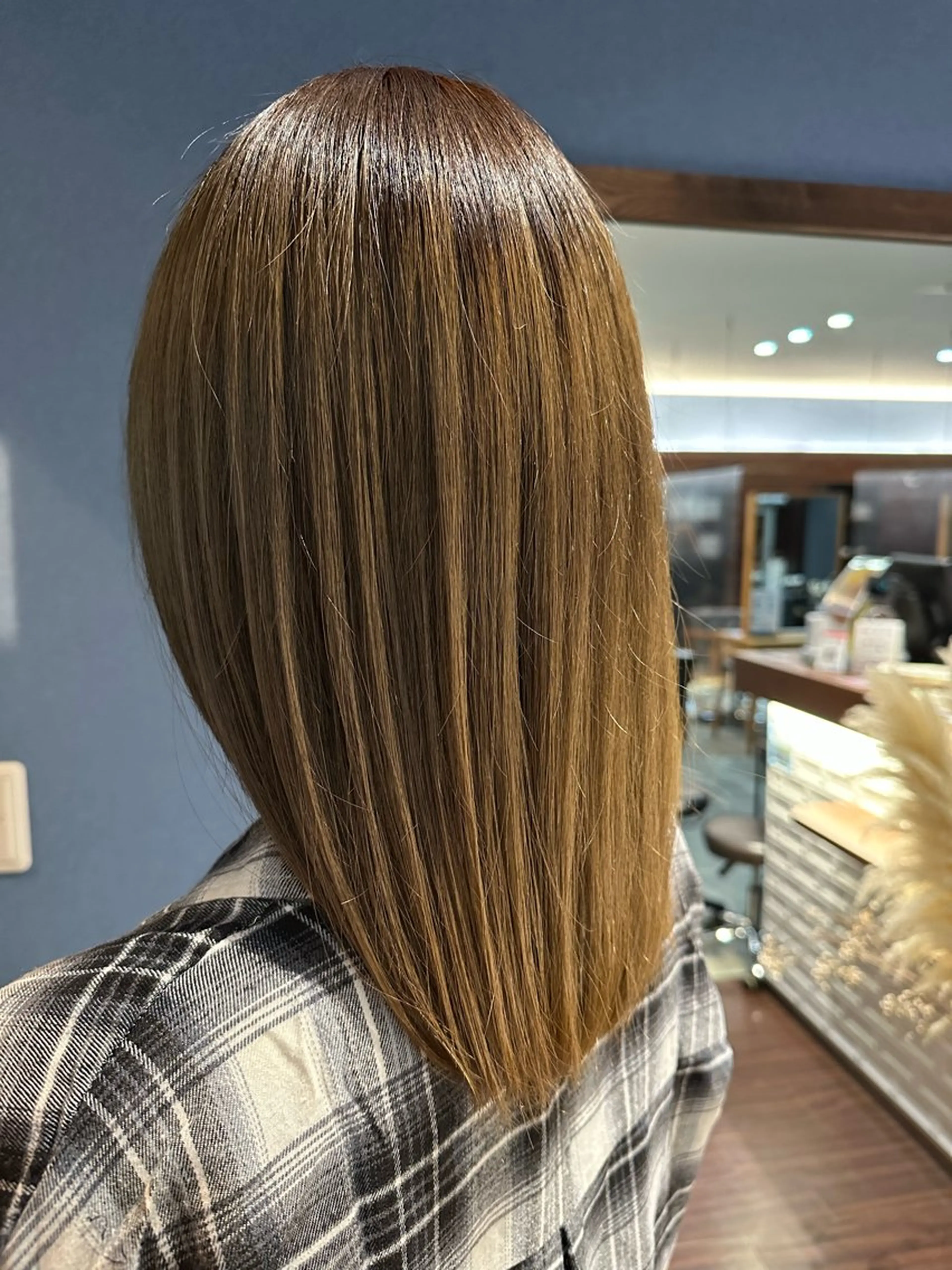 ミディアム トリートメント カット ヘアカラー トリートメント 🎀Kubu大橋 夏夢🎀のヘアスタイル