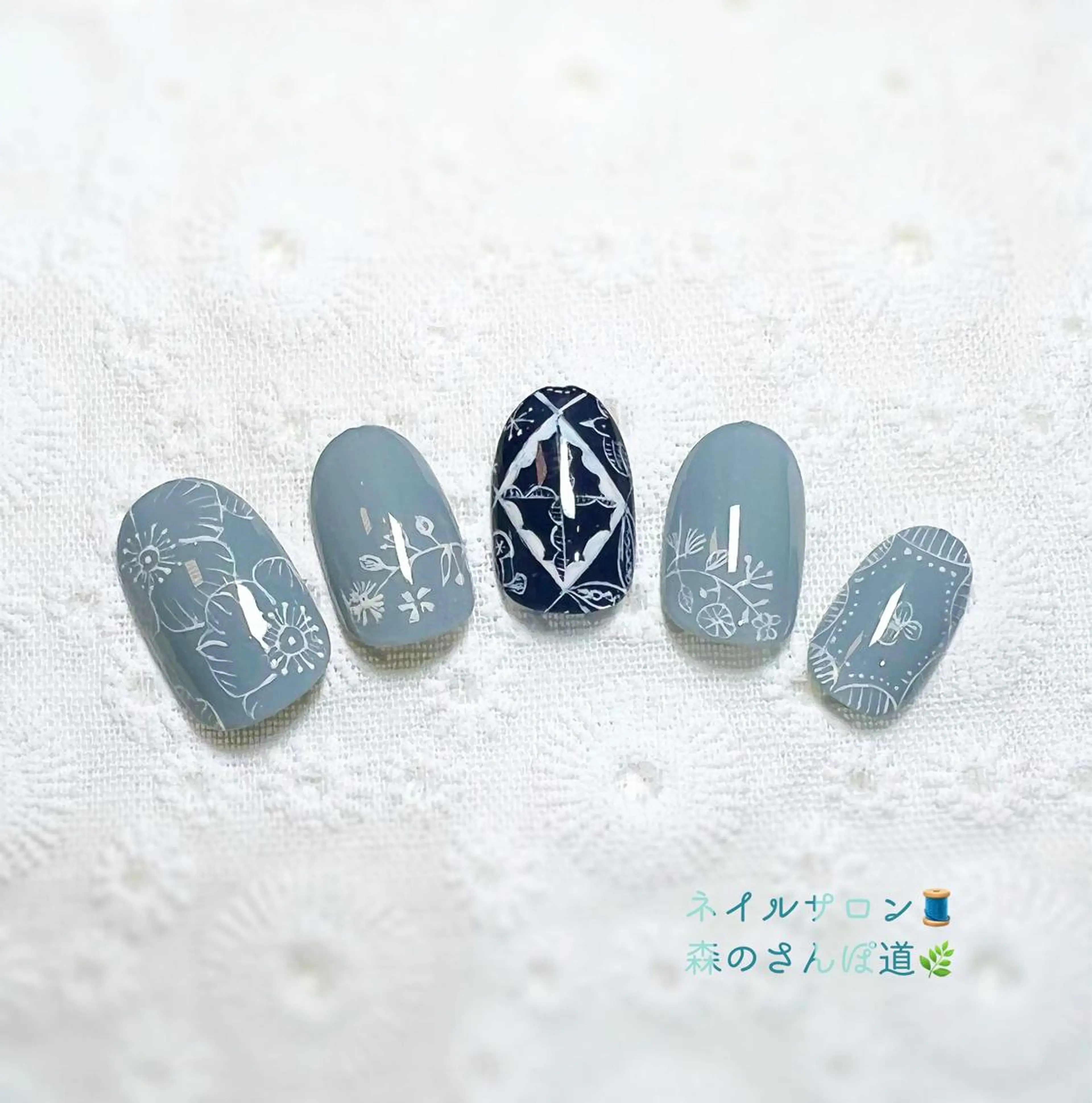ネイル ハンドネイル 森のさんぽ道所属・ショートネイル 森のさんぽ道のネイルデザイン