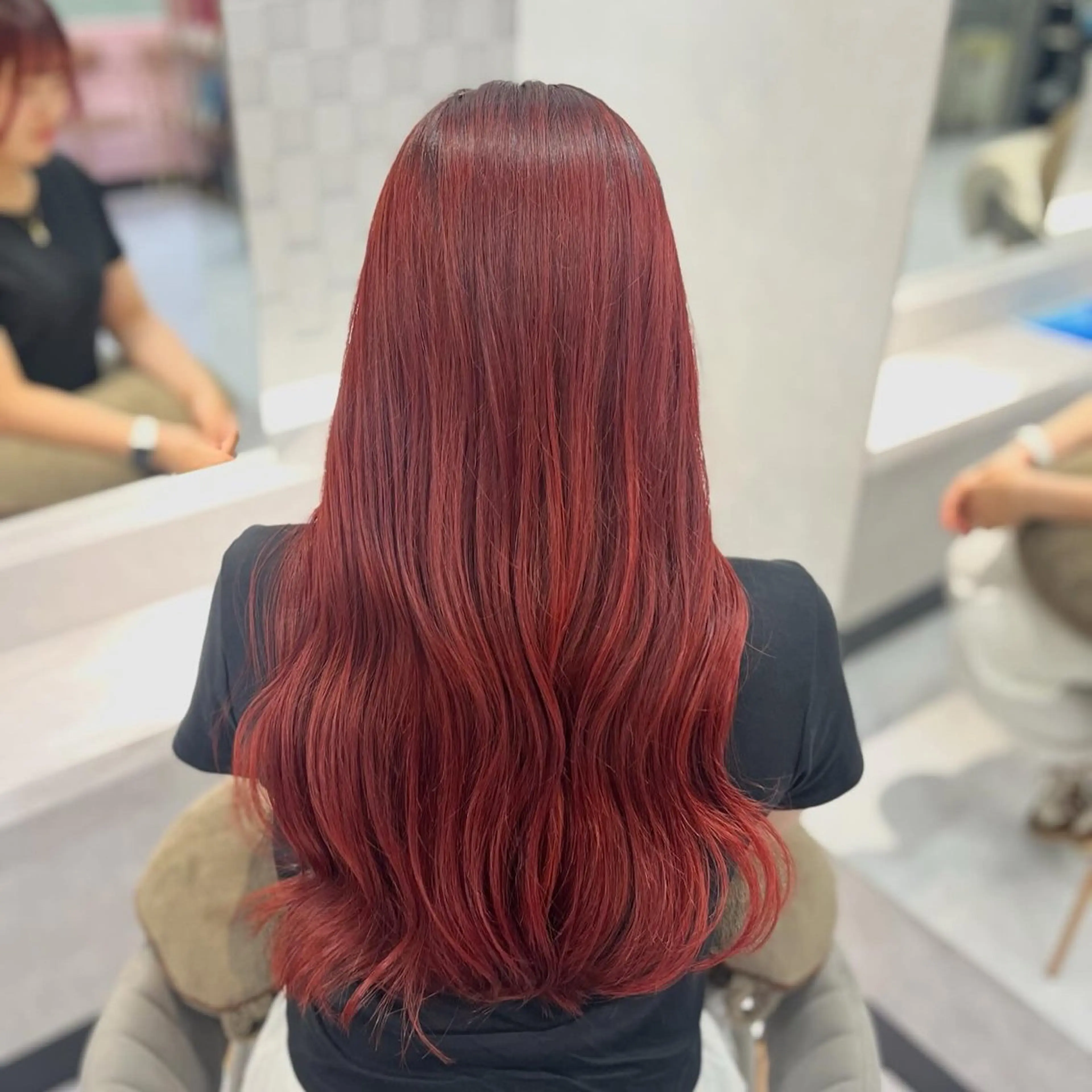 ロング ヘアカラー トリートメント XENA RENA 名駅 / 艶カラーのヘアスタイル