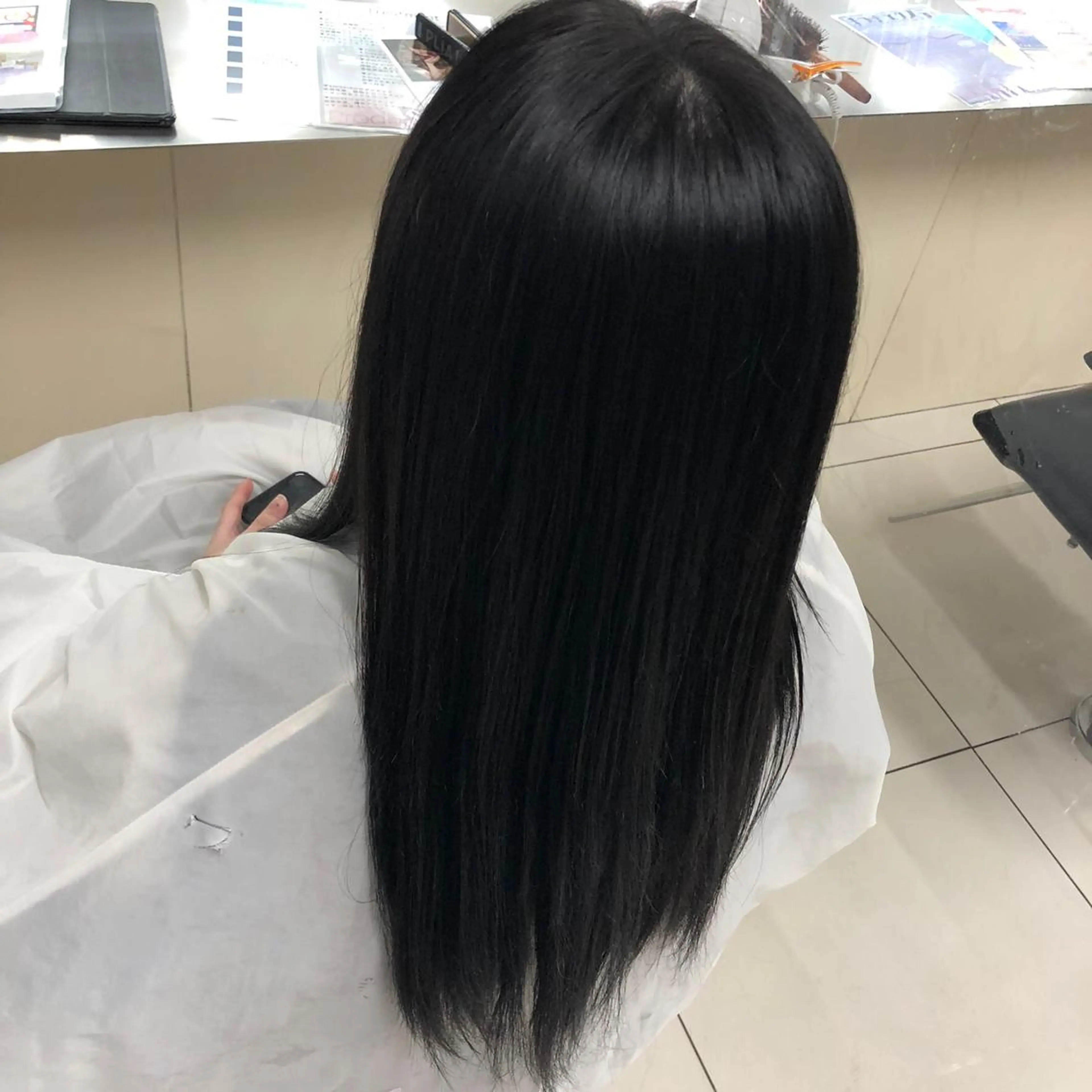 ロング カラー まつ毛/アイブロウ /髪質改善カラーのヘアスタイル