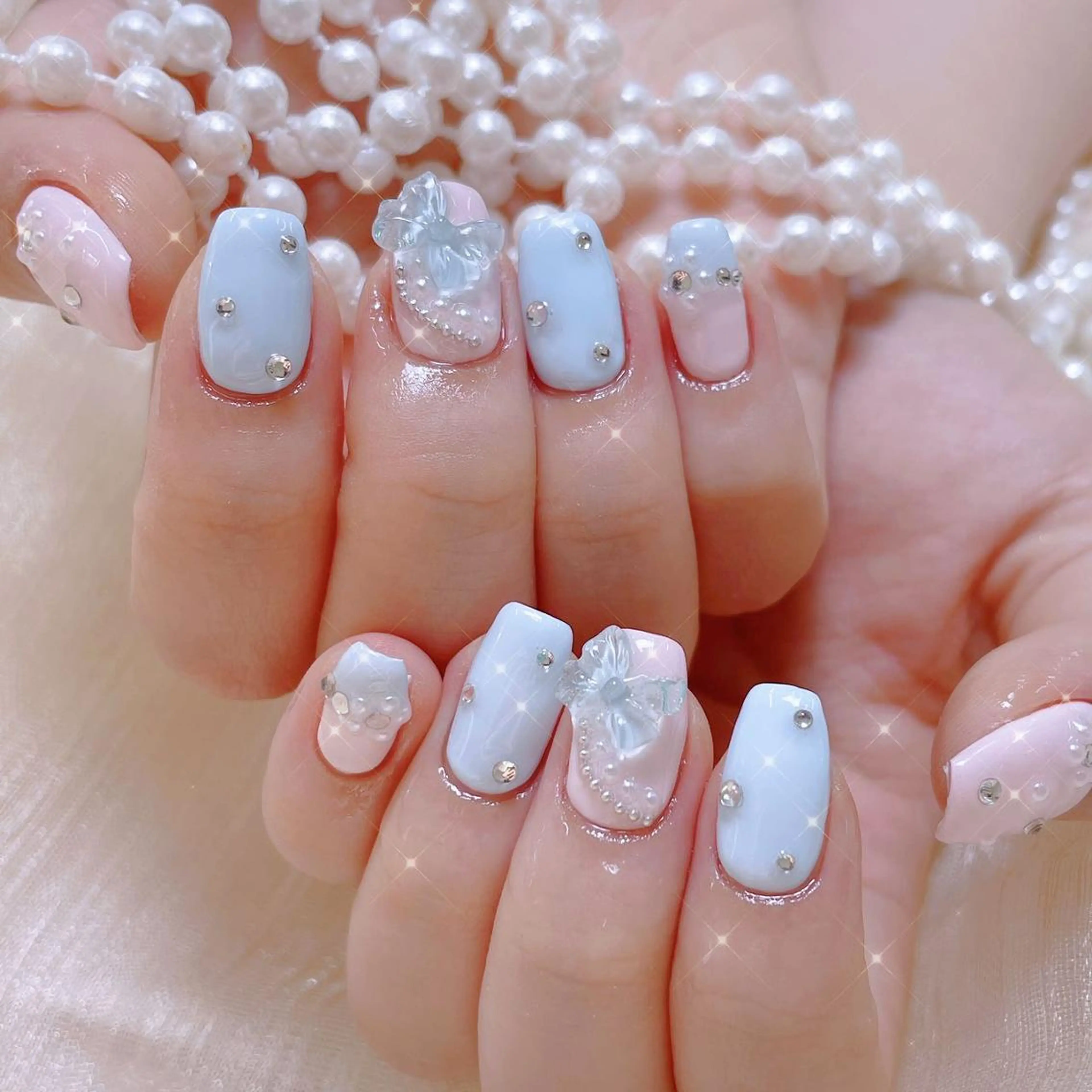ネイル ハンドネイル 🦋桃子 🦋のネイルデザイン