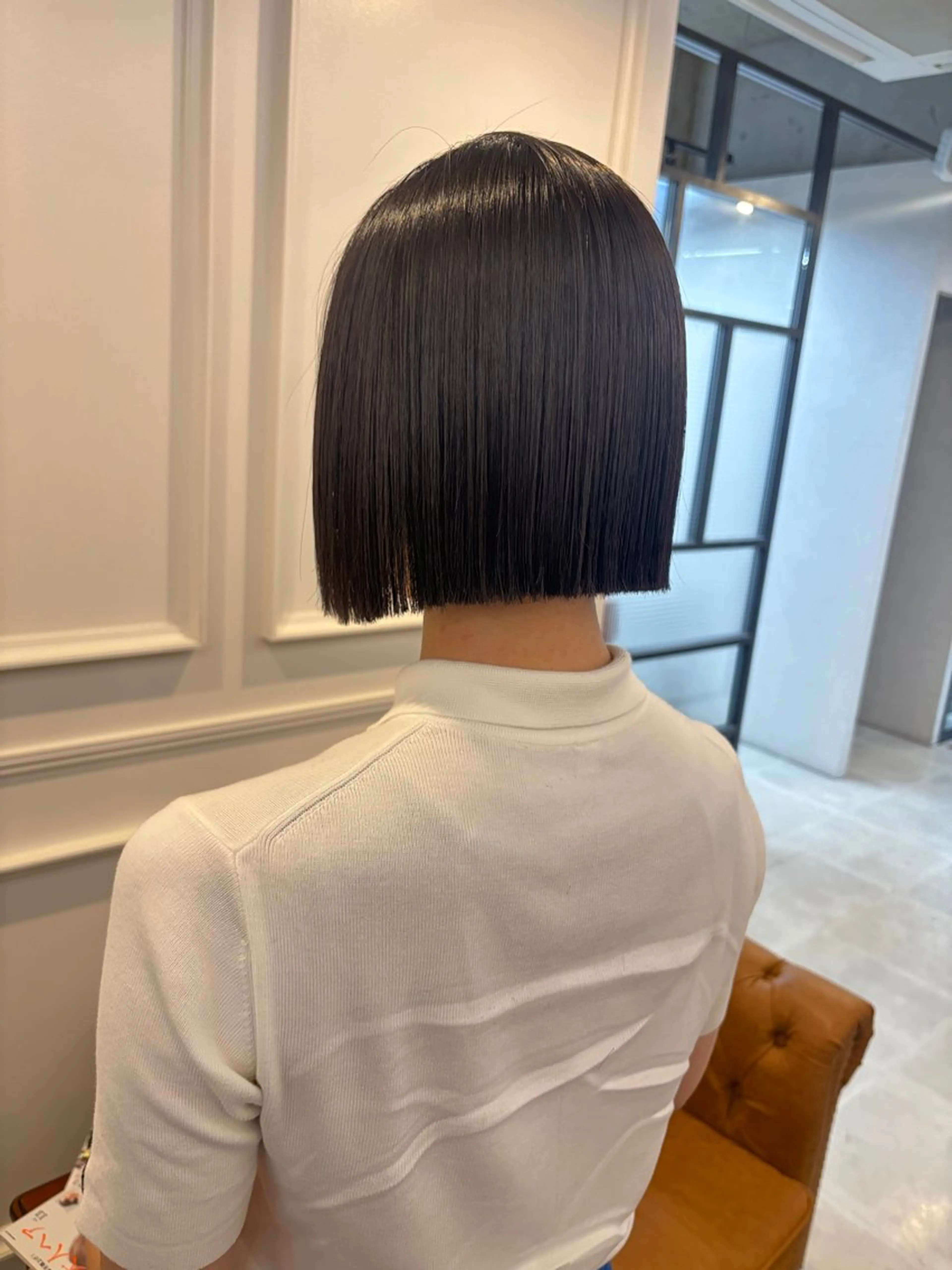 ショート ボブ カット 縮毛矯正 トリートメント HARUKA🐰 tocca天王寺のヘアスタイル