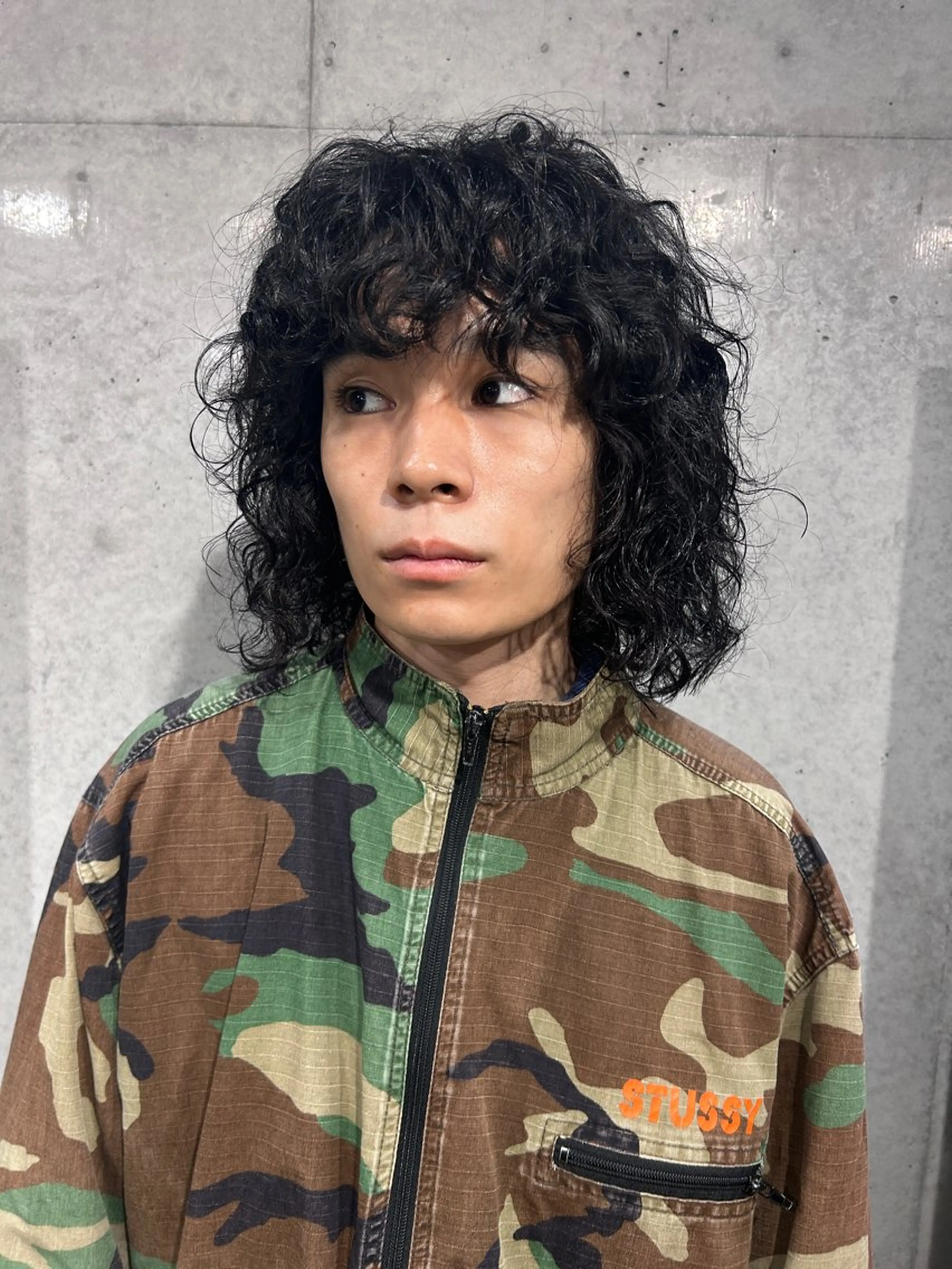 ミディアム パーマ 舟橋 りんかのヘアスタイル