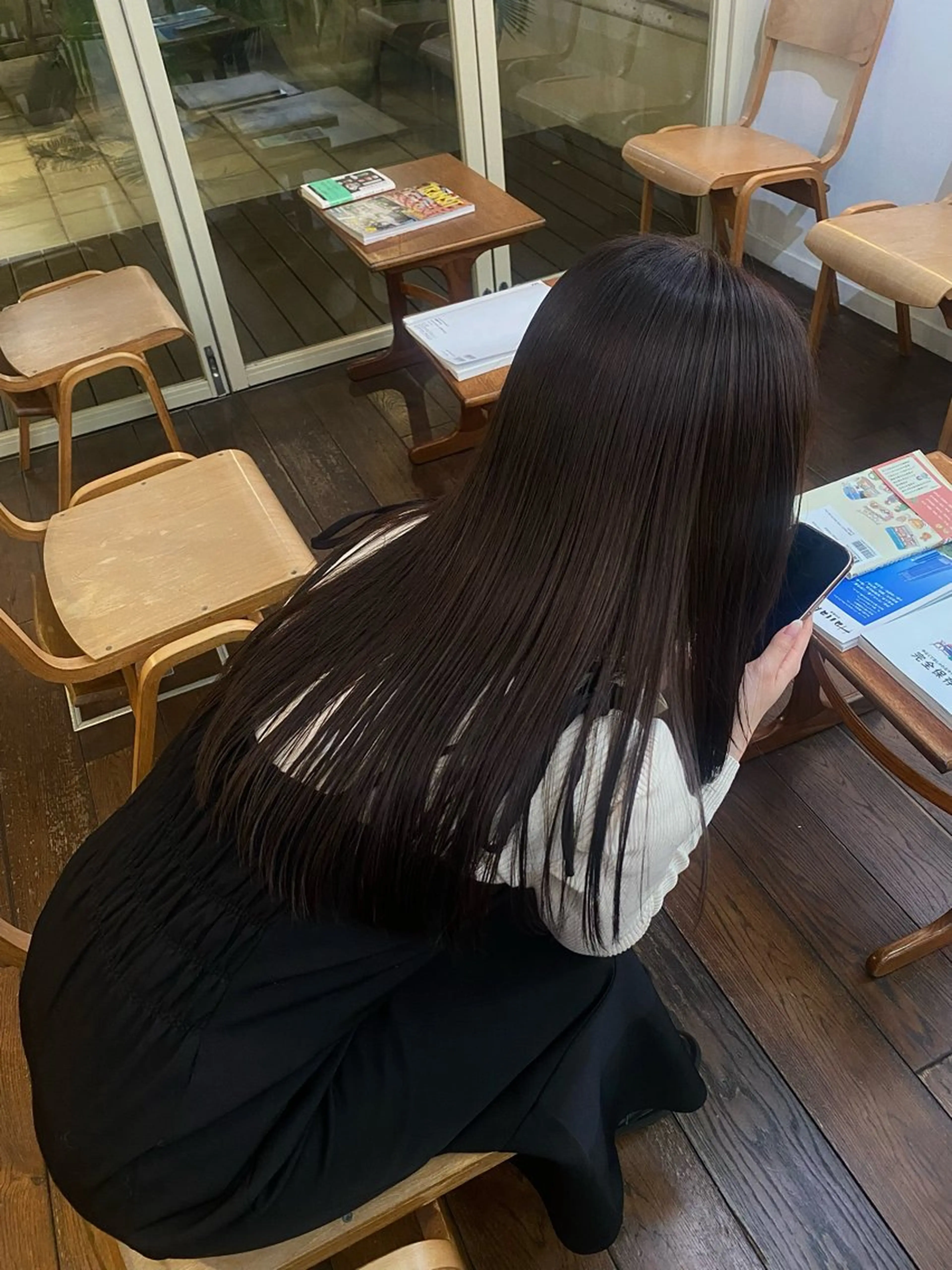 ワンカラーでのリタッチ🍀(ブリーチ不可)の写真