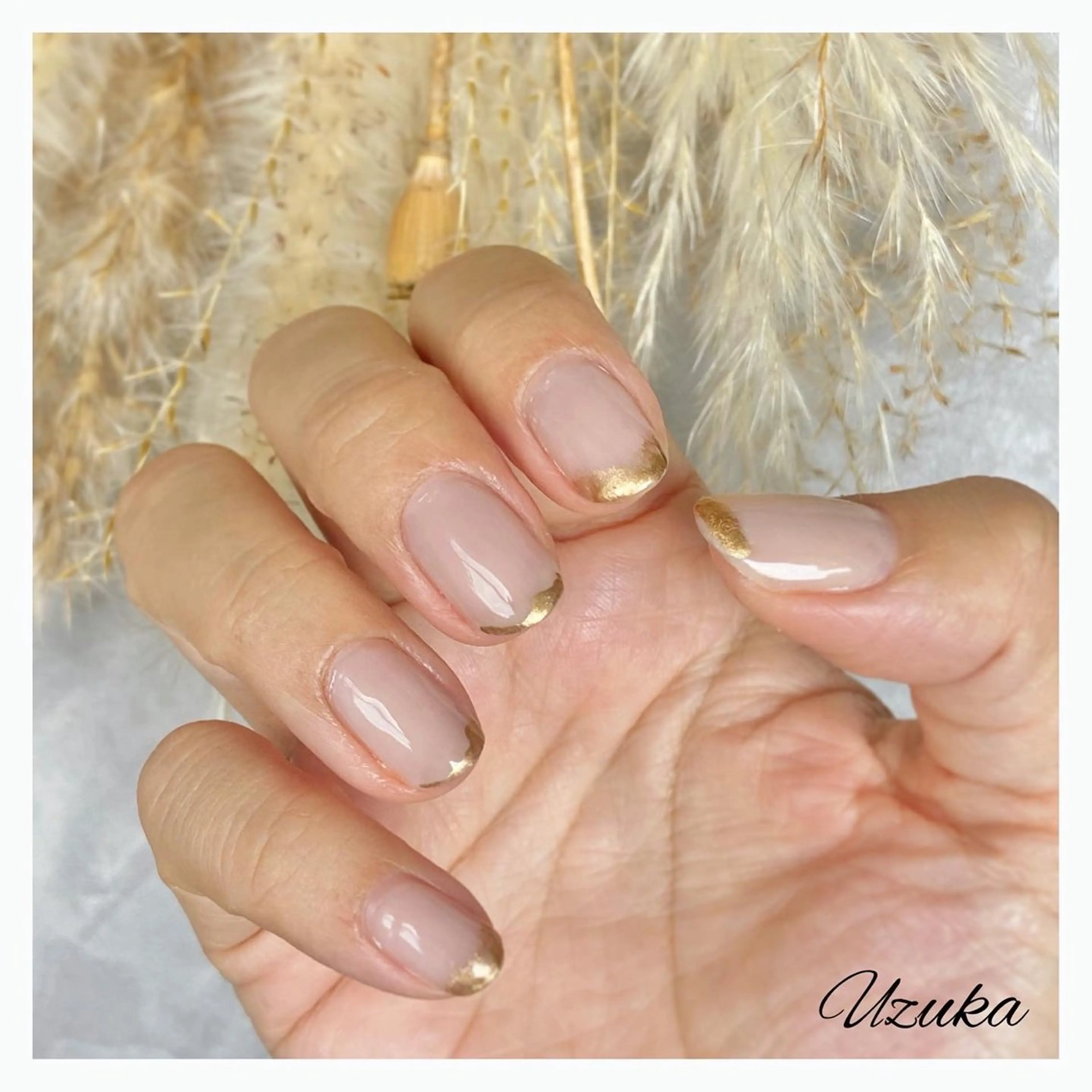 ネイル フレンチネイル ニュアンスネイル 【 enn 】 Uzuka Yukaのネイルデザイン