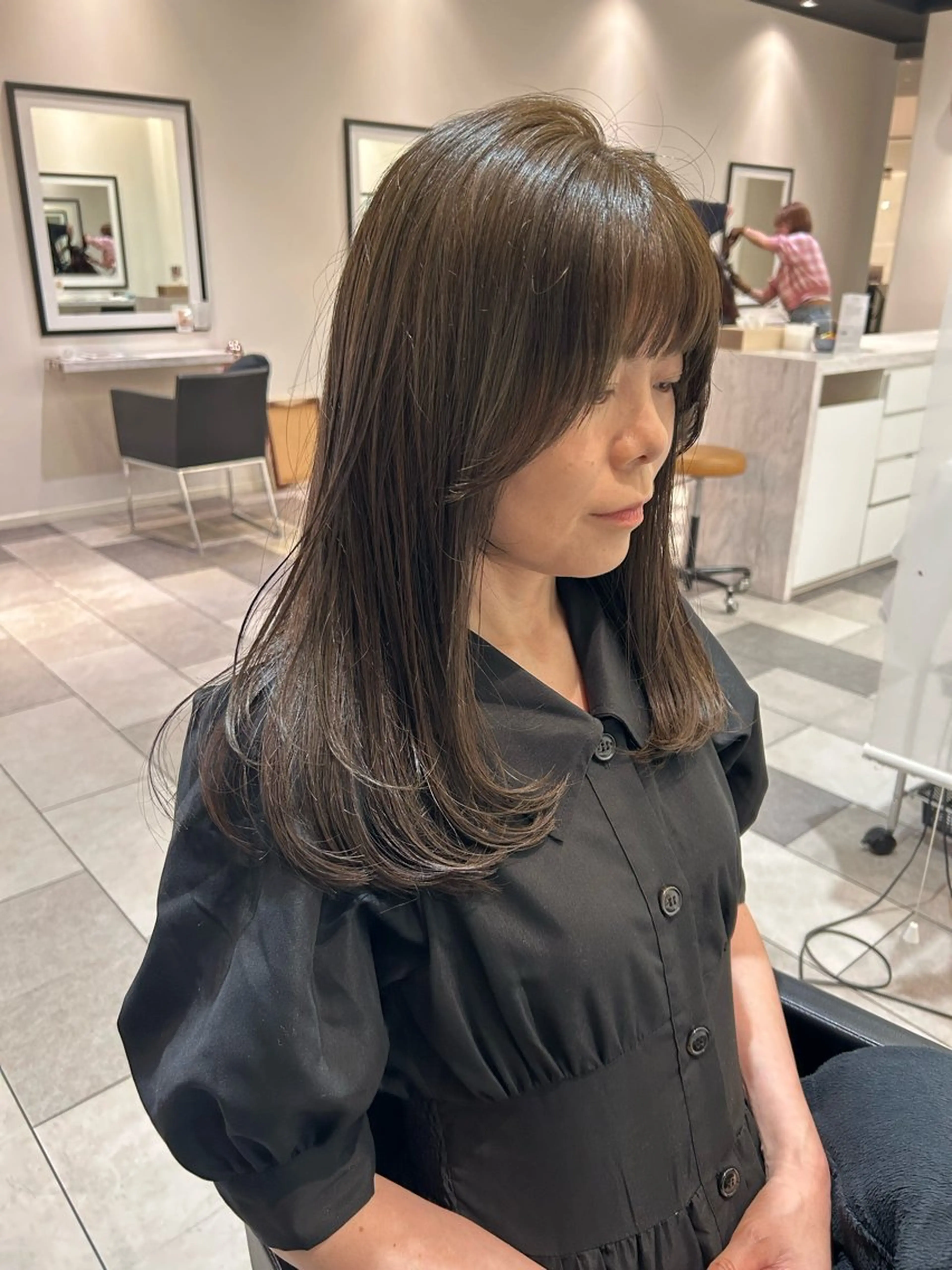 ロング カラー K-two名古屋所属・ショートカット 中原優美のヘアスタイル