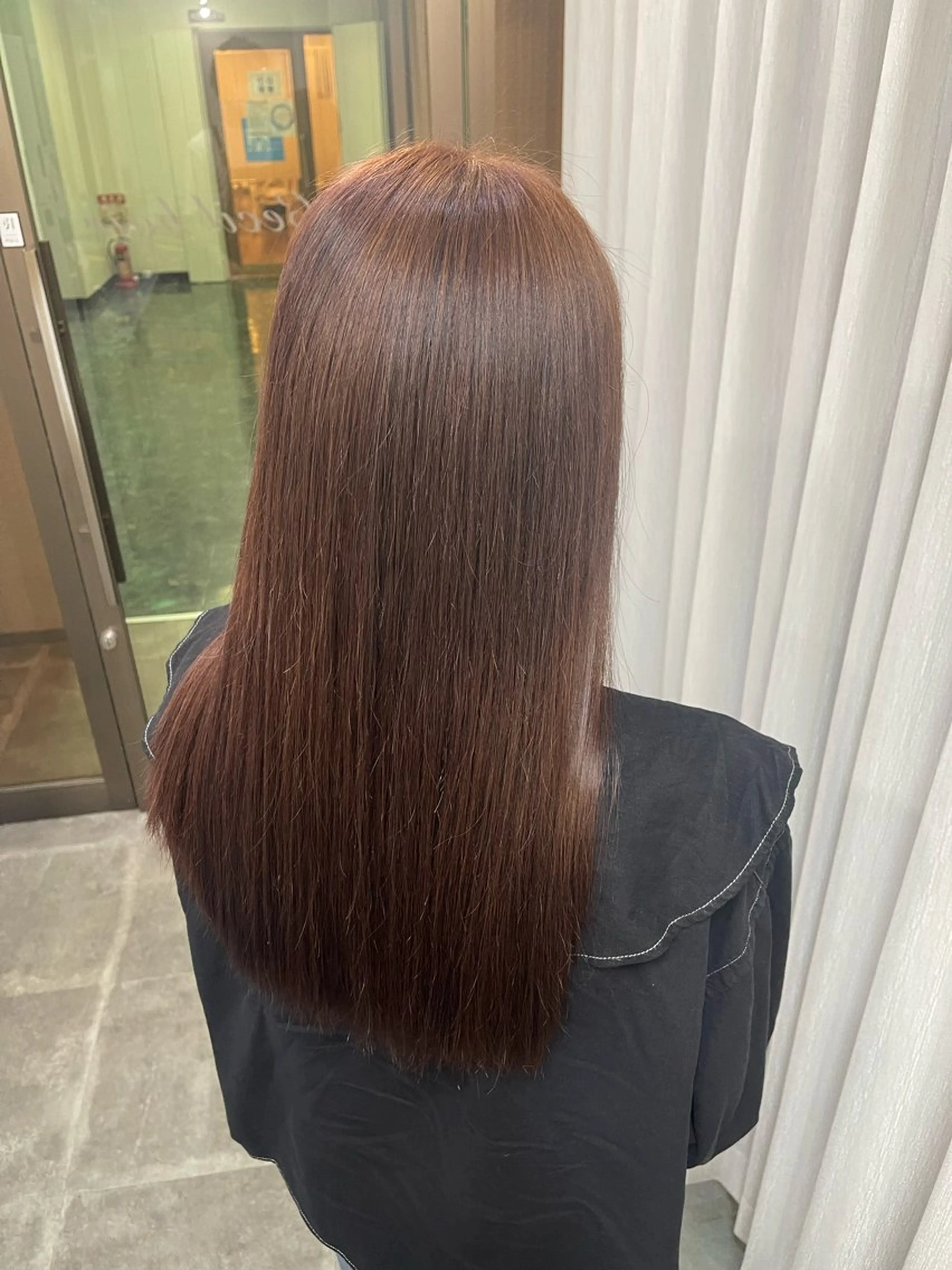 ロング カラー ブリーチ ブラウンカラー ケアブリーチ デザインカラー ダブルカラー カット ヘアカラー トリートメント SOYON西大寺店所属・ダブルカラー/ 髪質改善💎安藤のヘアスタイル