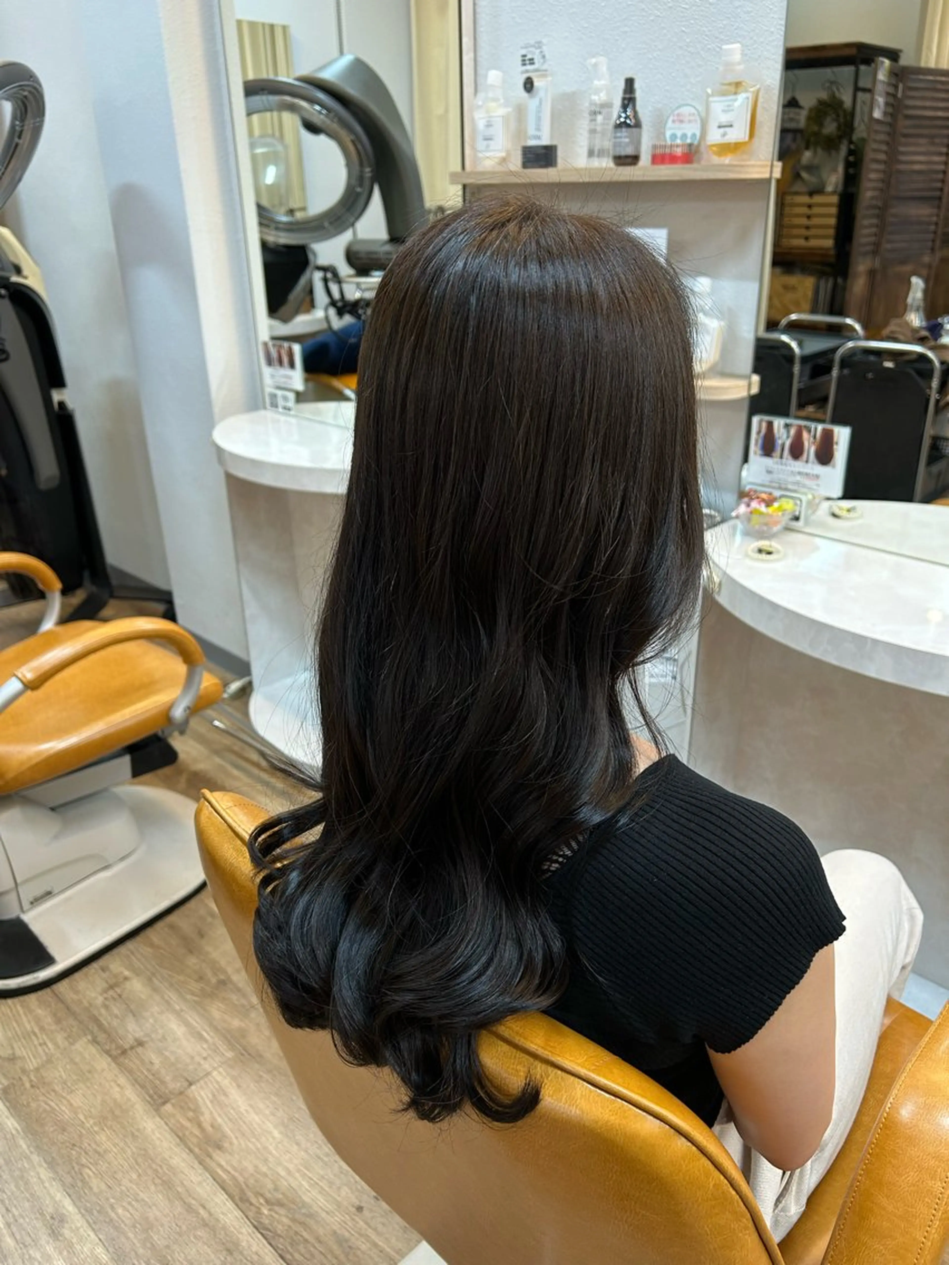 ロング 松永 直子のヘアスタイル